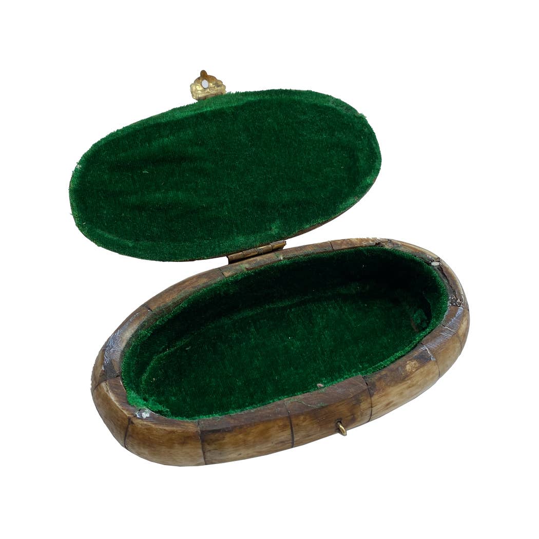Ox Bone Oval Box