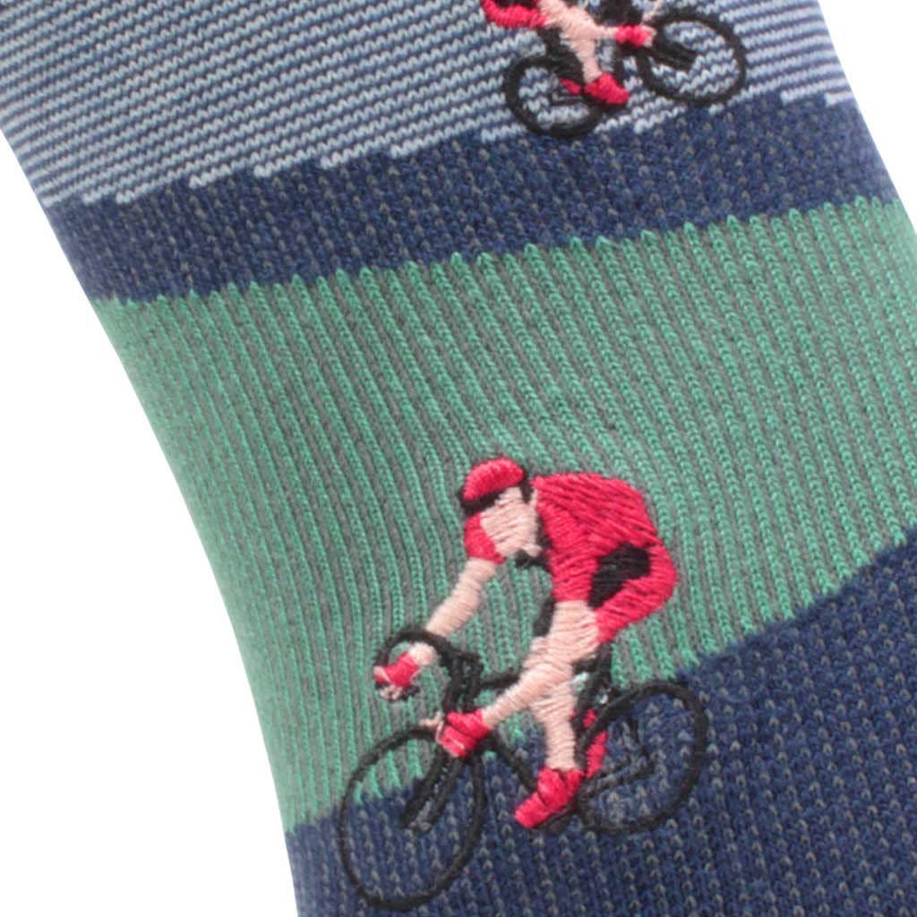 "Cycling Around" - Soxfords NY Biking Themed Fine Men's Socks