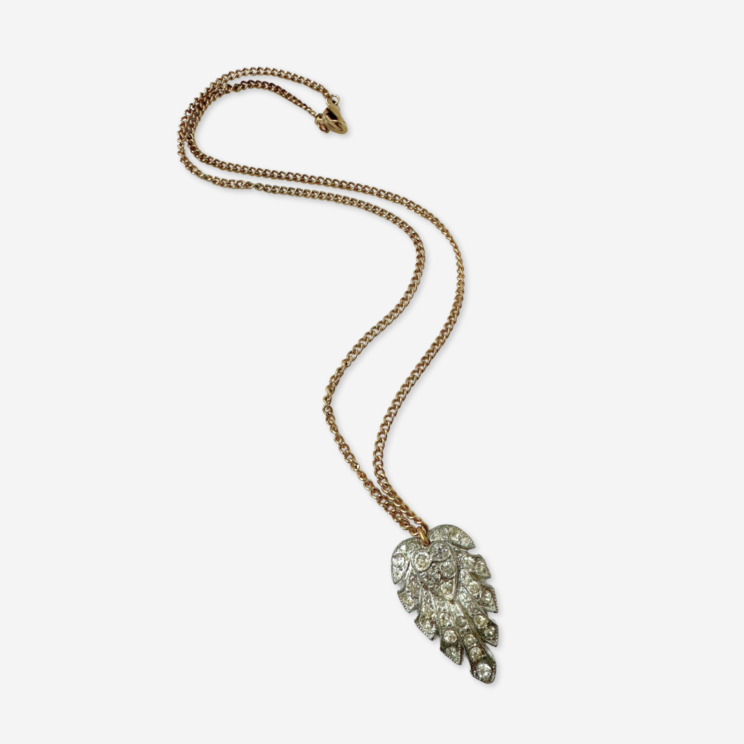 The Laurel - Refashioned Vintage Rhinestone Art Deco Necklace