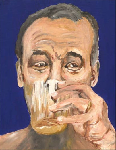 Bill Murray Drinking Bourbon Framed Print by Meredith Hogeland