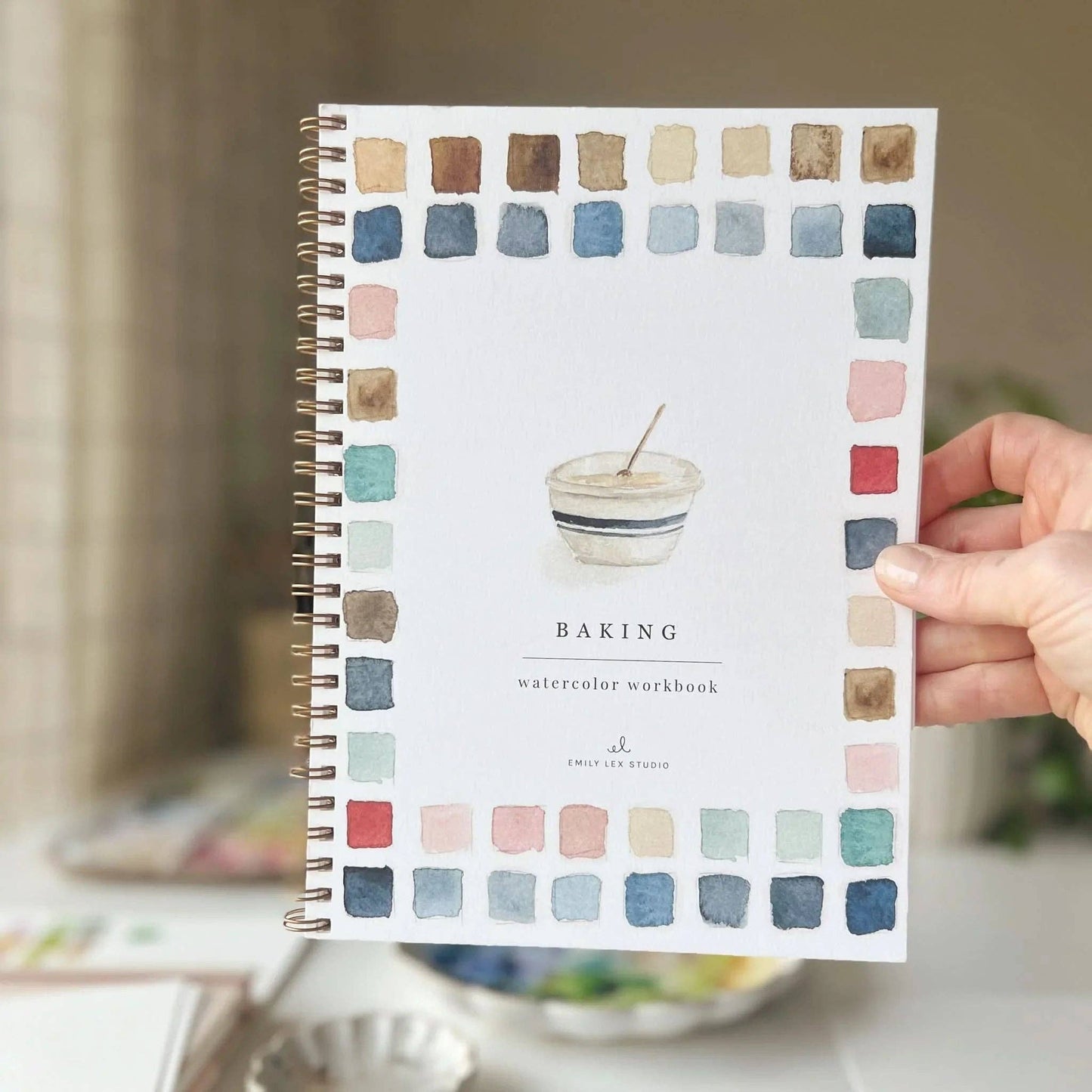 Baking Watercolor Workbook by Watercolor Artist Emily Lex