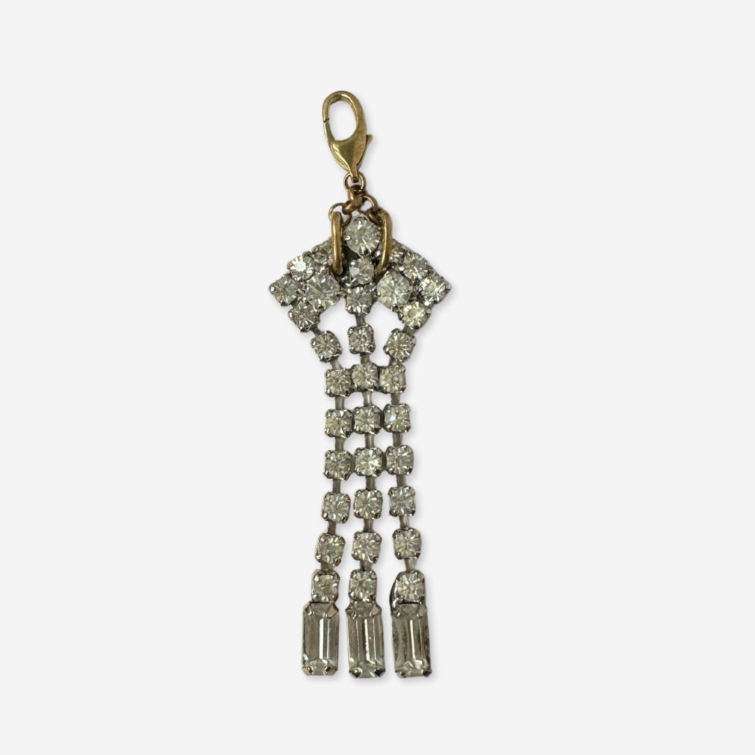 Rhinestone Tassel Refashioned Vintage Charm