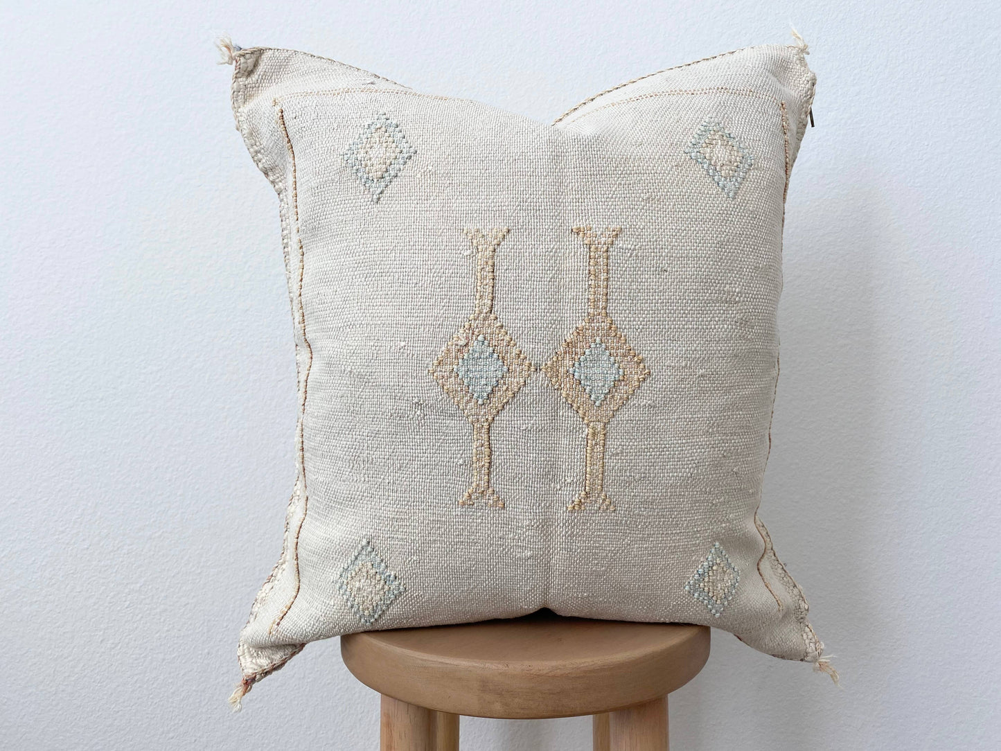 Desert Sand Silk Sabra Pillow with Feather Insert