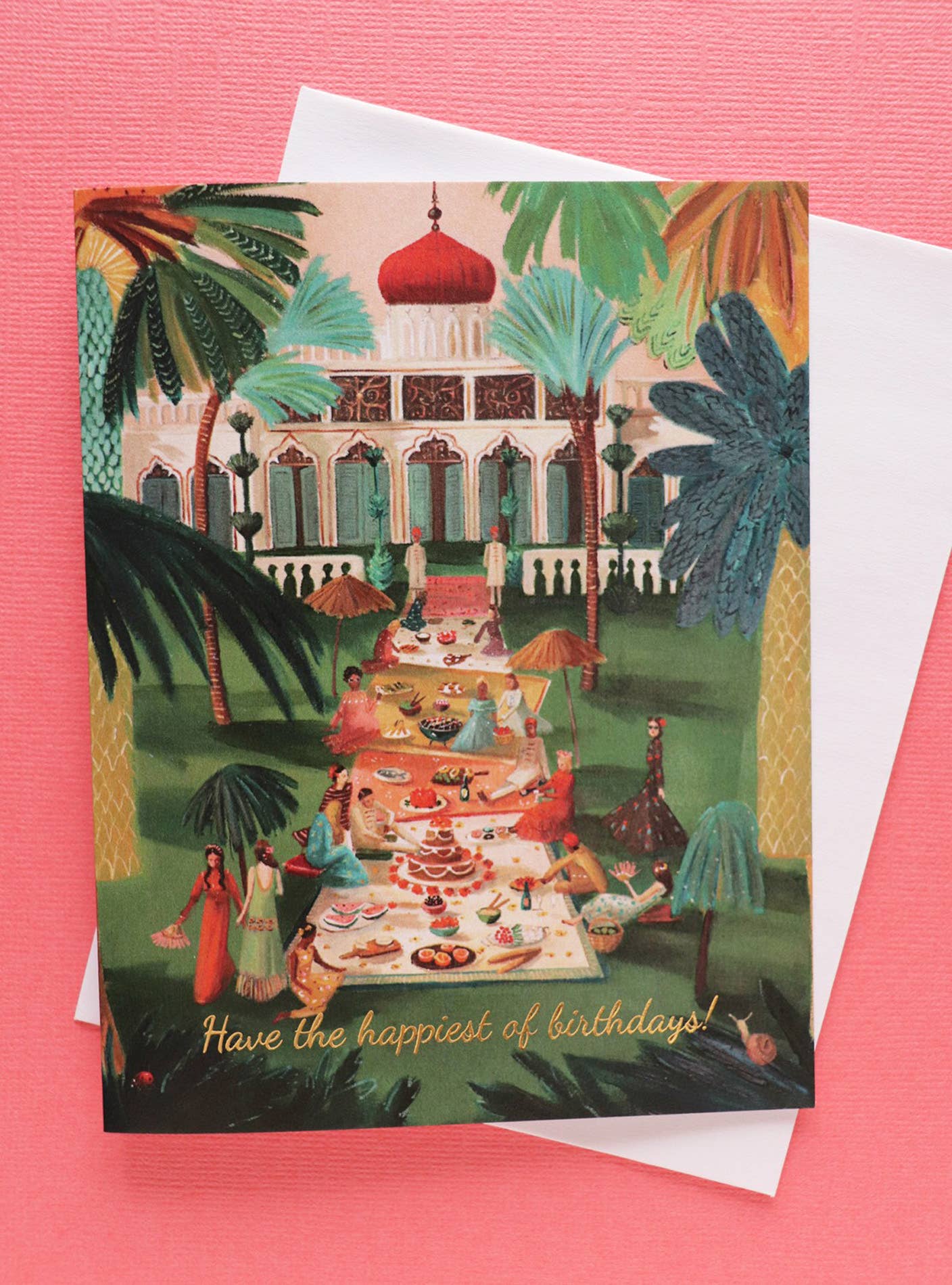 Have The Happiest Of Birthdays Card – Art Print by Janet Hill