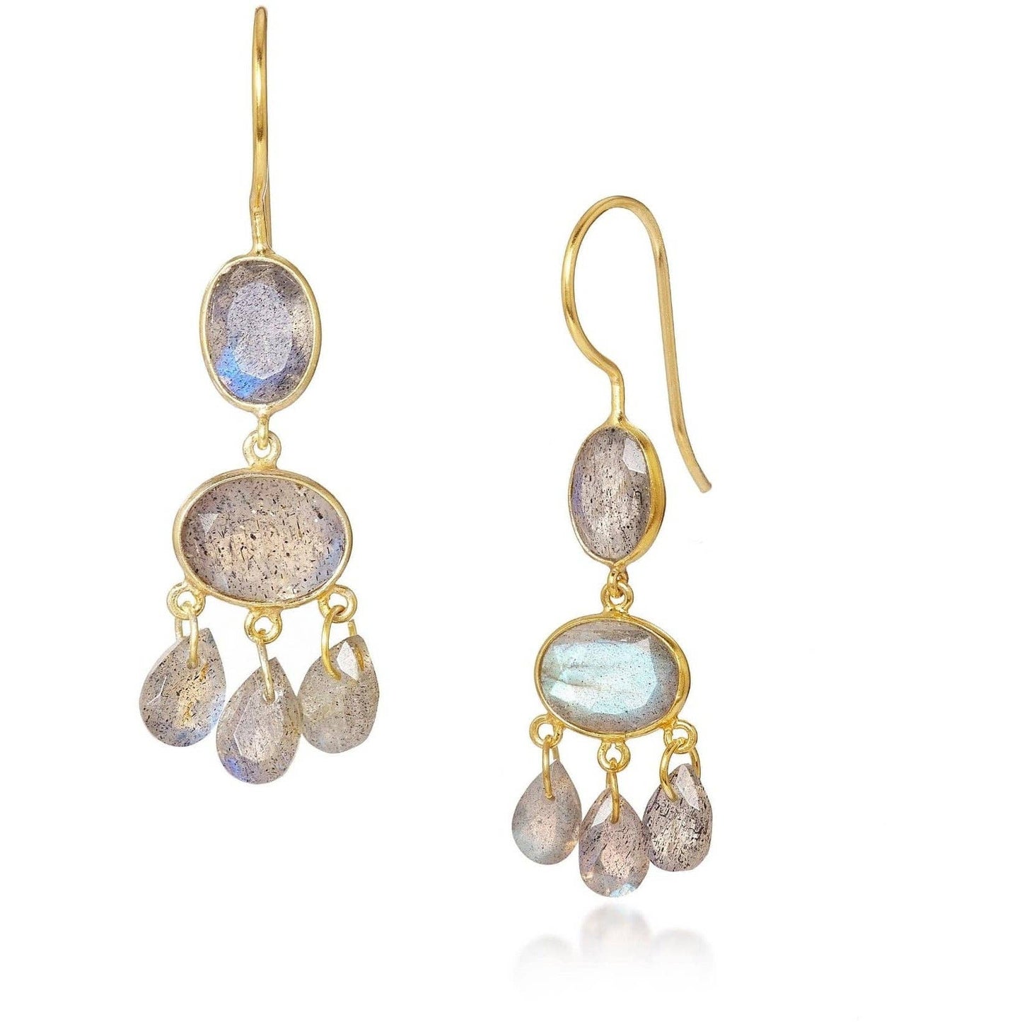 Labradorite Chandelier Earrings