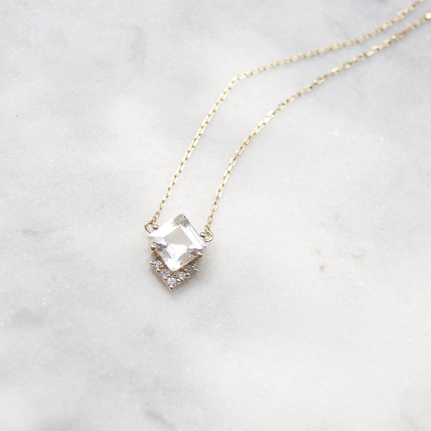 Topaz & Diamond Necklace