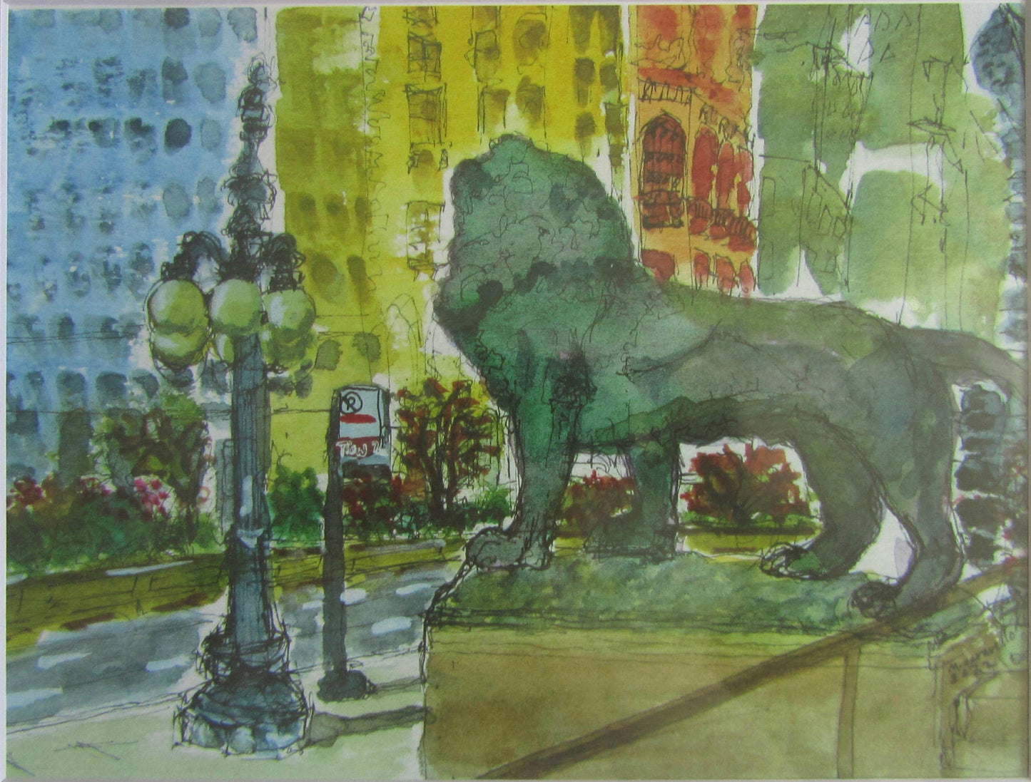 Art Institute of Chicago Framed Print by Maggie Caravello