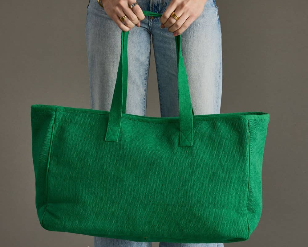 Green & Pink Ho Ho Ho Tote