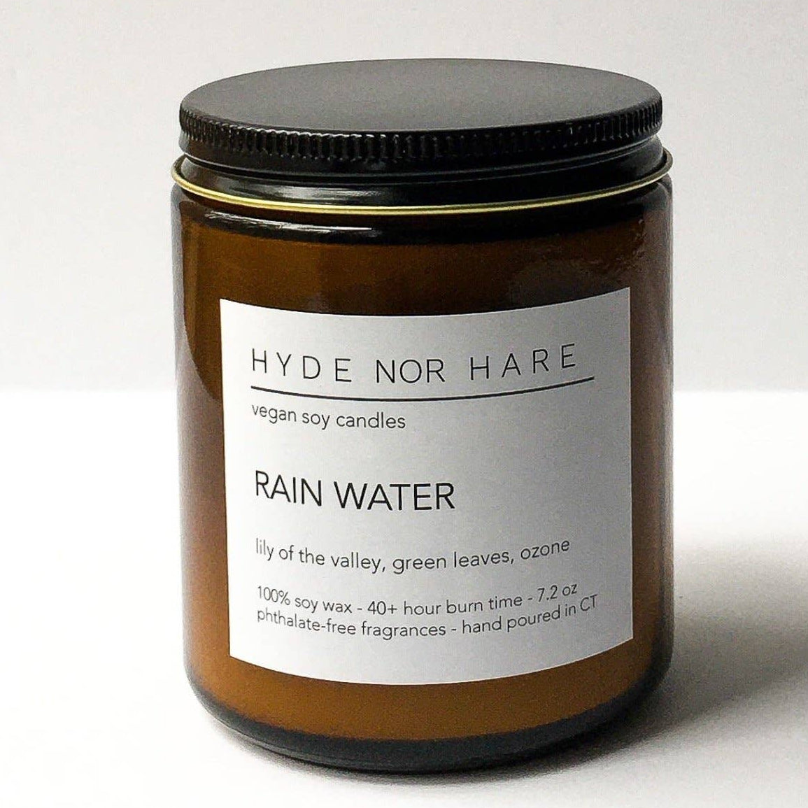 Rain Water Vegan Soy Candle by HYDE NOR HARE