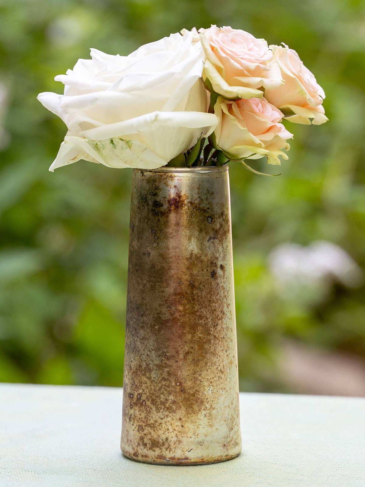 Hand-Blown Mercury Glass Vase IV