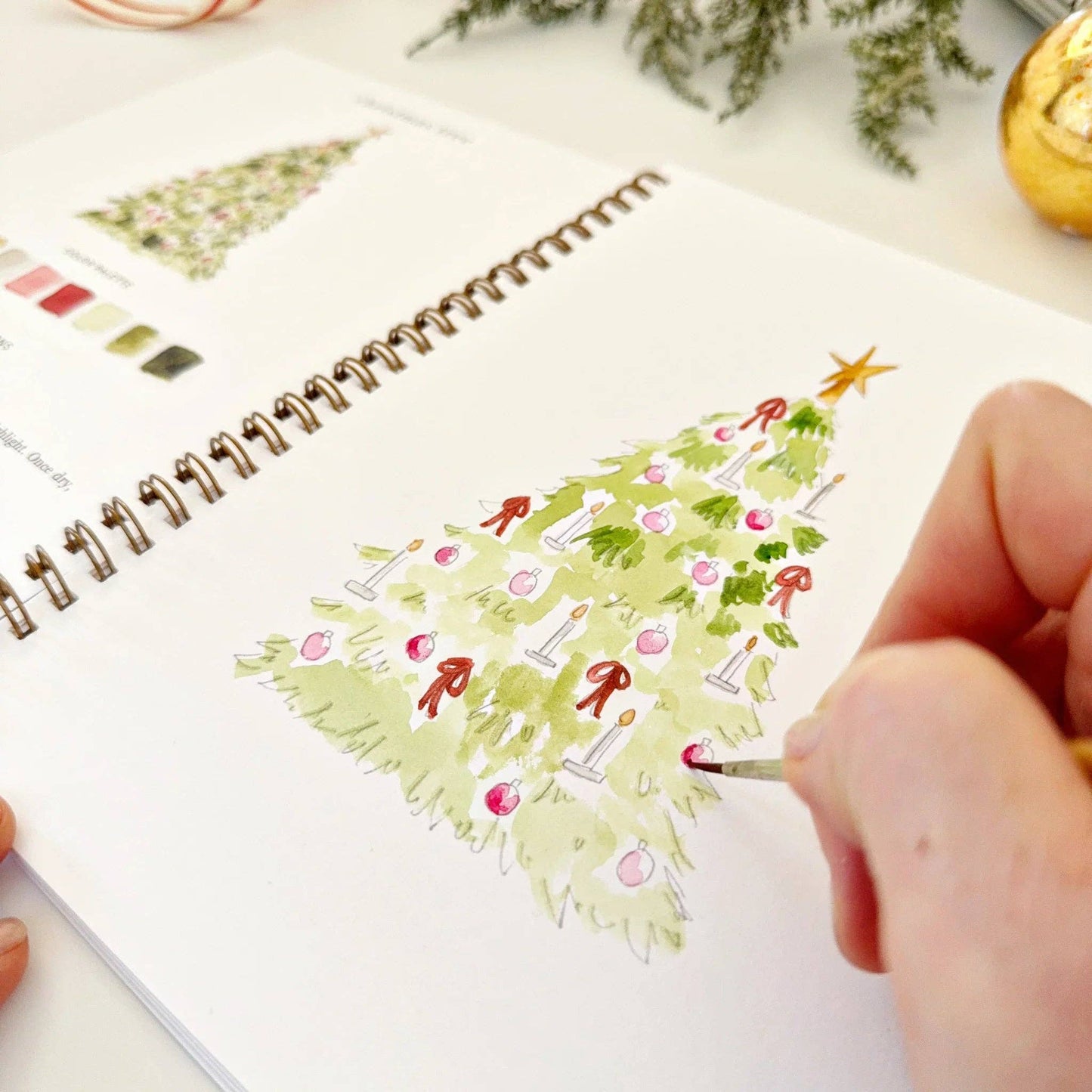 Nutcracker Watercolor Workbook by Artist Emily Lex