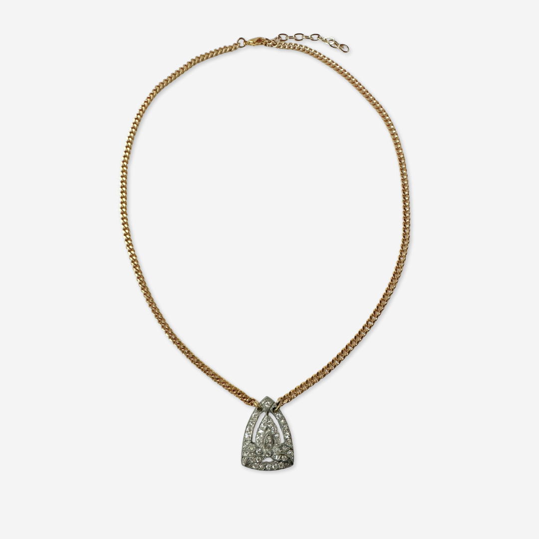 The Margaux - Refashioned Vintage Art Deco Rhinestone Necklace