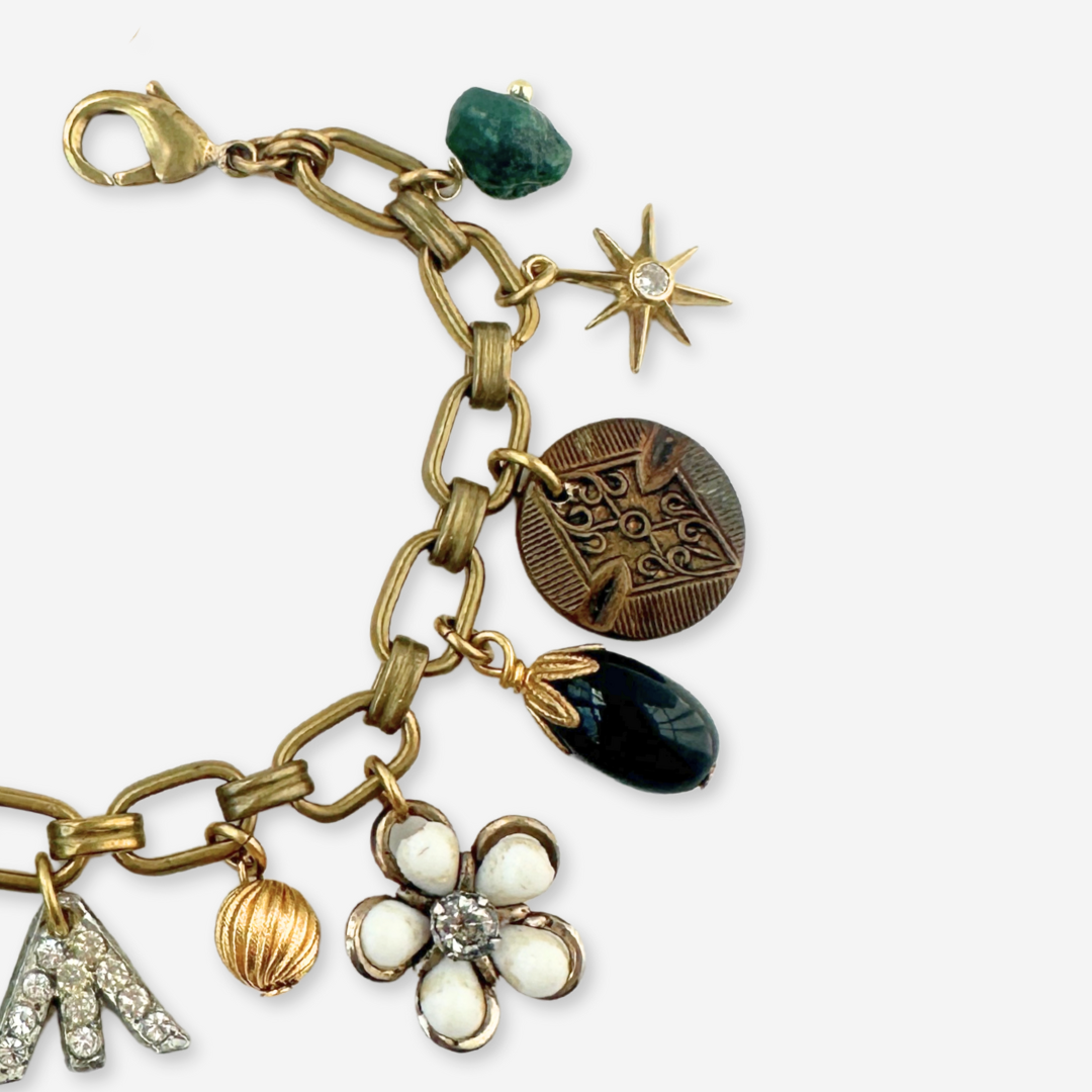 The Isadora - Repurposed Vintage Charm Bracelet