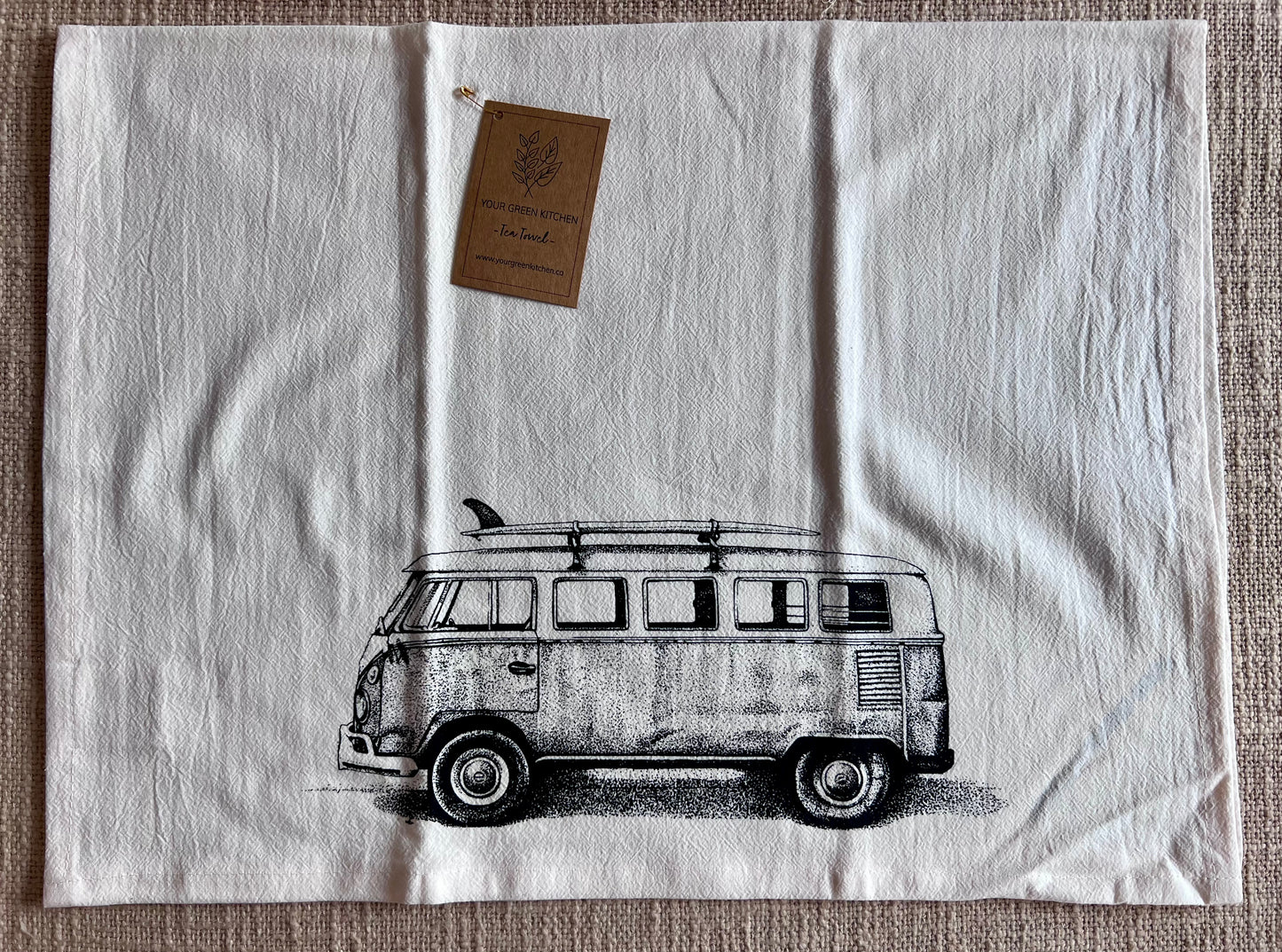 Beach Van 100% GOTS Organic Cotton Tea Towel