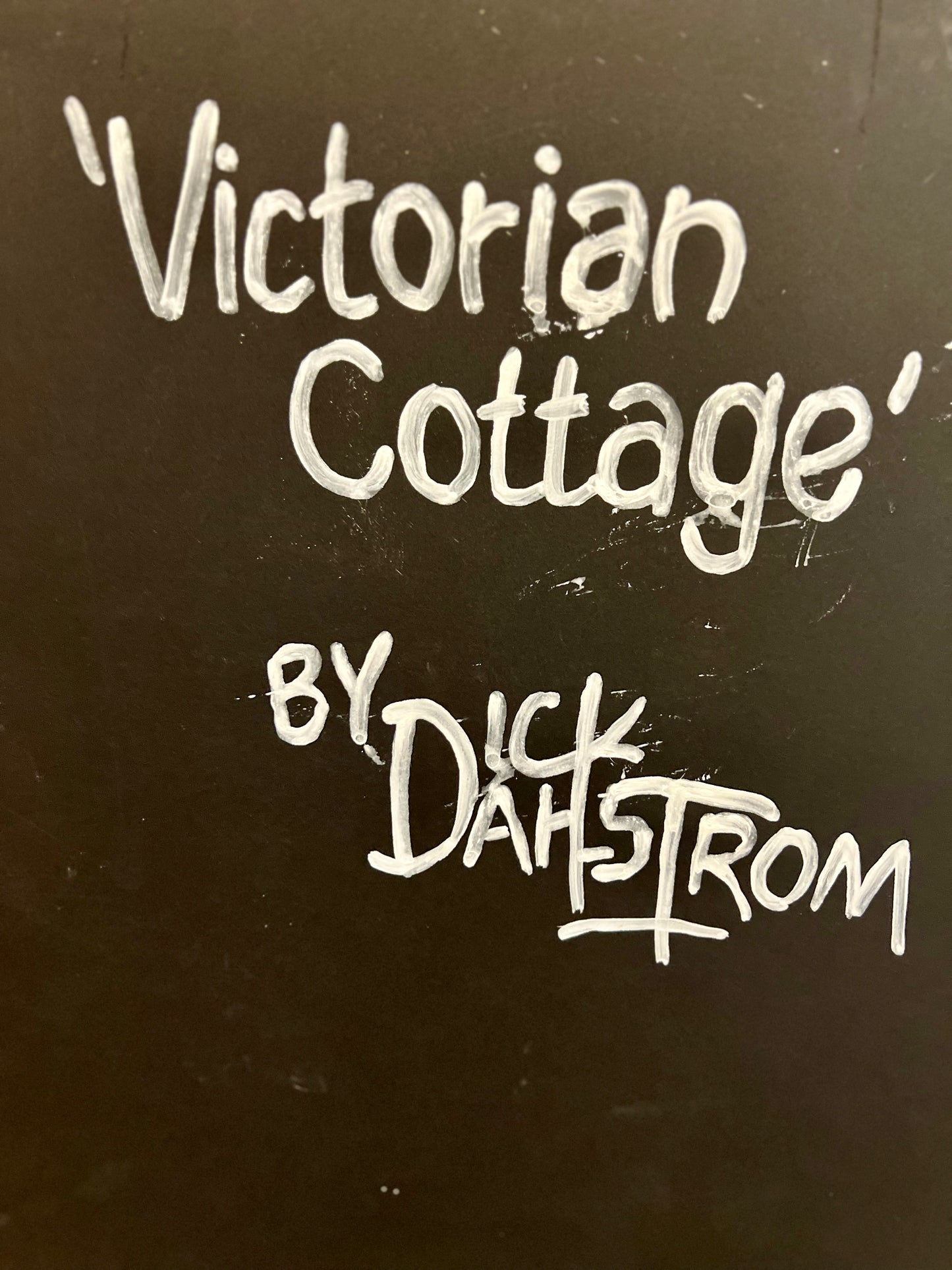 Chicago Victorian Cottage 1 - Shadow Box by Artist Dick Dahlstrom