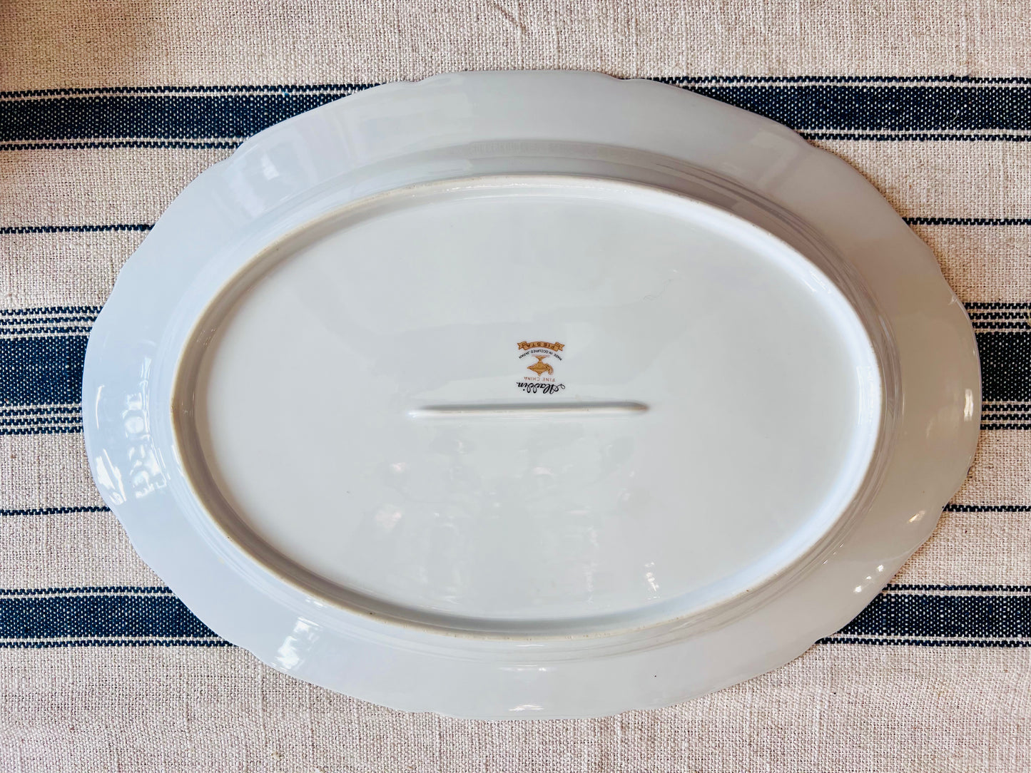 Large Serving Platter - Vintage Aladdin Fine China “Fiesta” Occupied Japan Dinnerware Circa 1945-1952