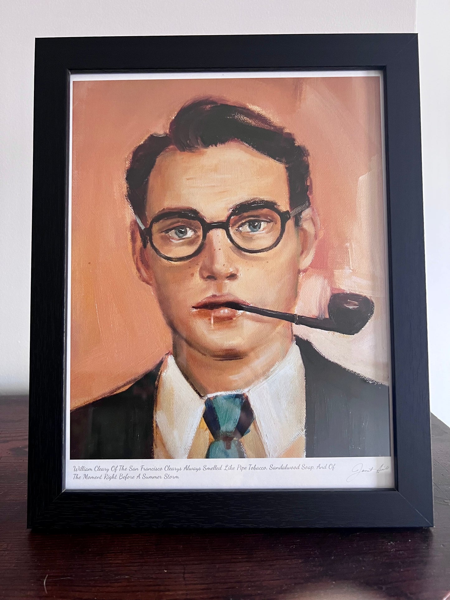 William Cleary Of the San Francisco Clearys Always Smelled Like Pipe Tobacco - Framed Fine Art Print