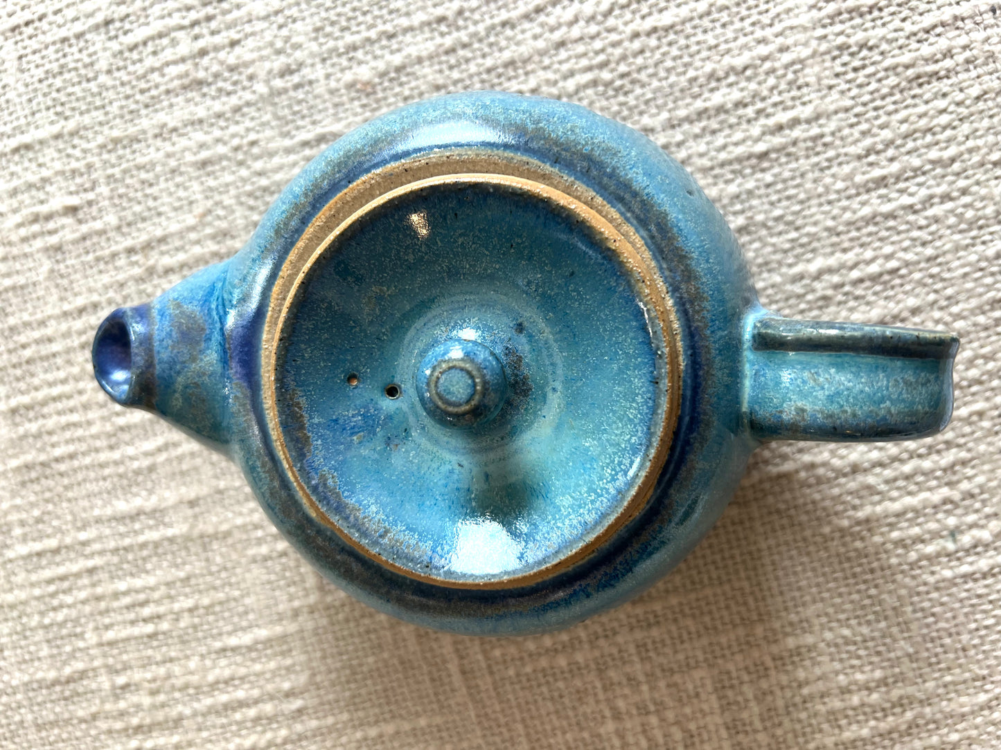 Sky Blue Teapot- Handmade by Ceramic Artist Natalie Zelman