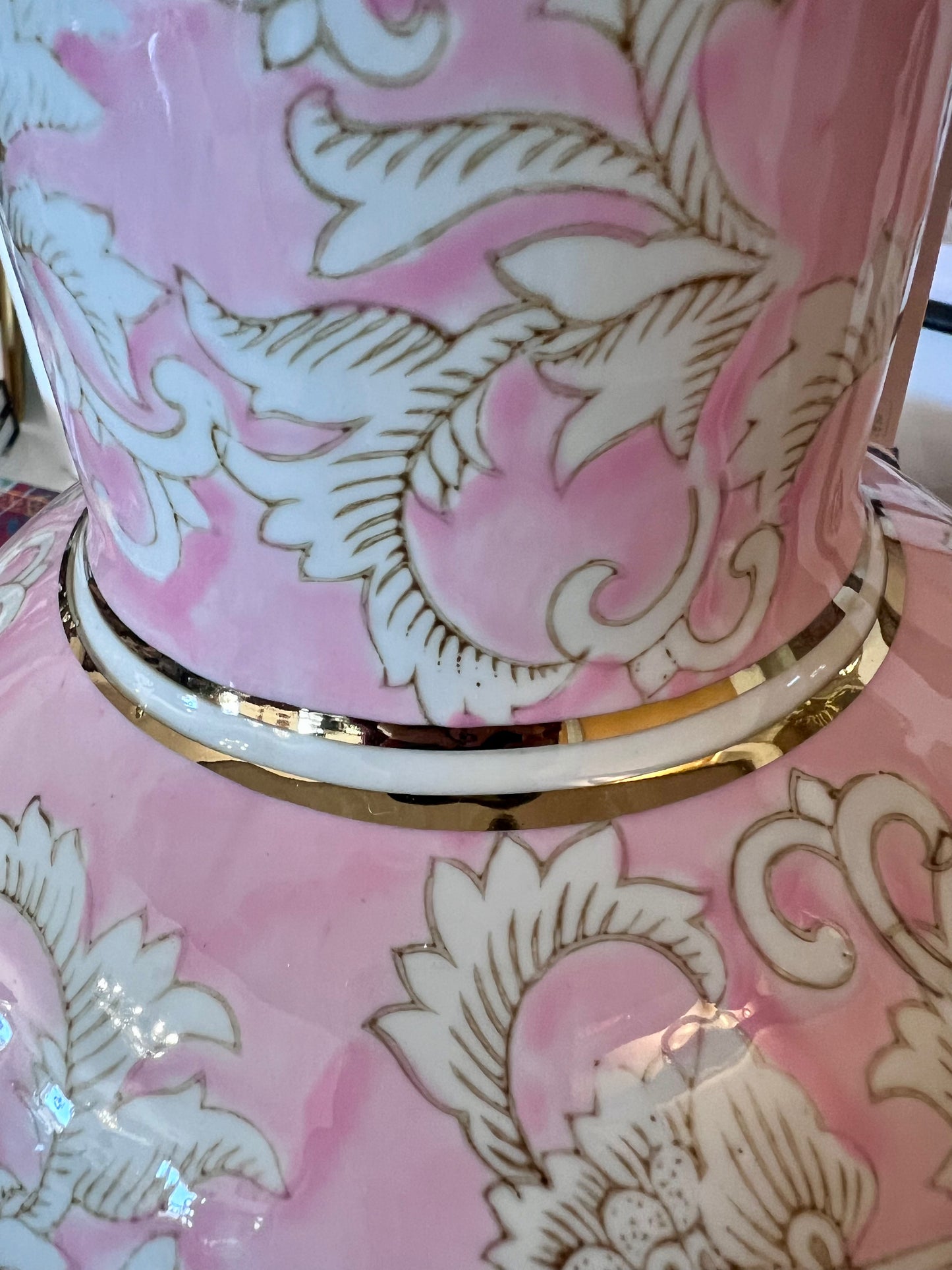 Martha Stewart Home Pink Floral Lamp