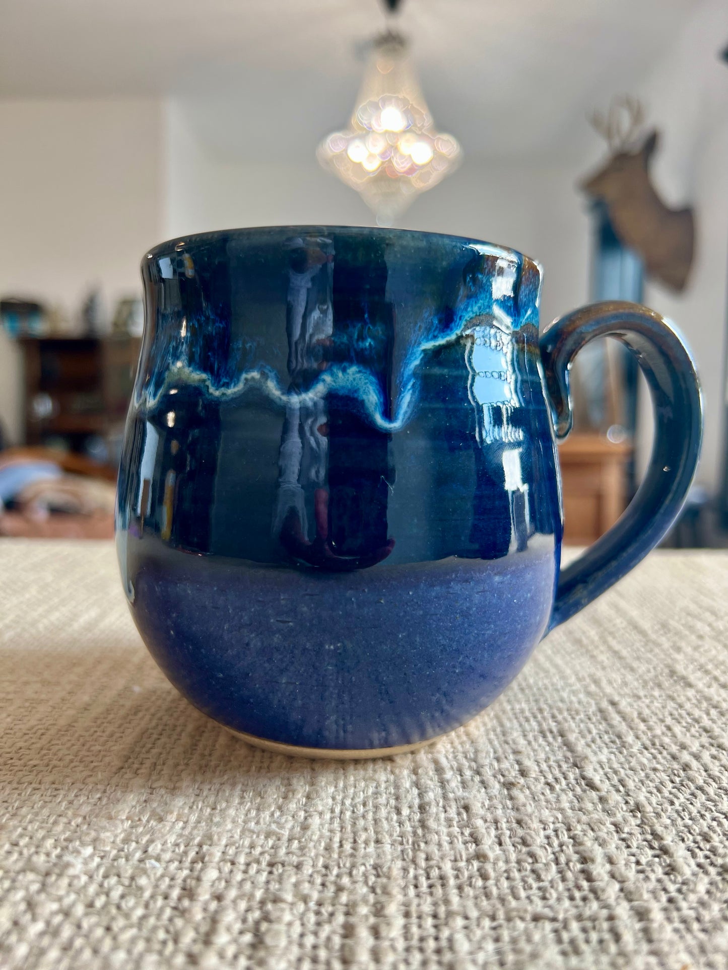 Deep Blue Mug - Handmade by Ceramic Artist Natalie Zelman
