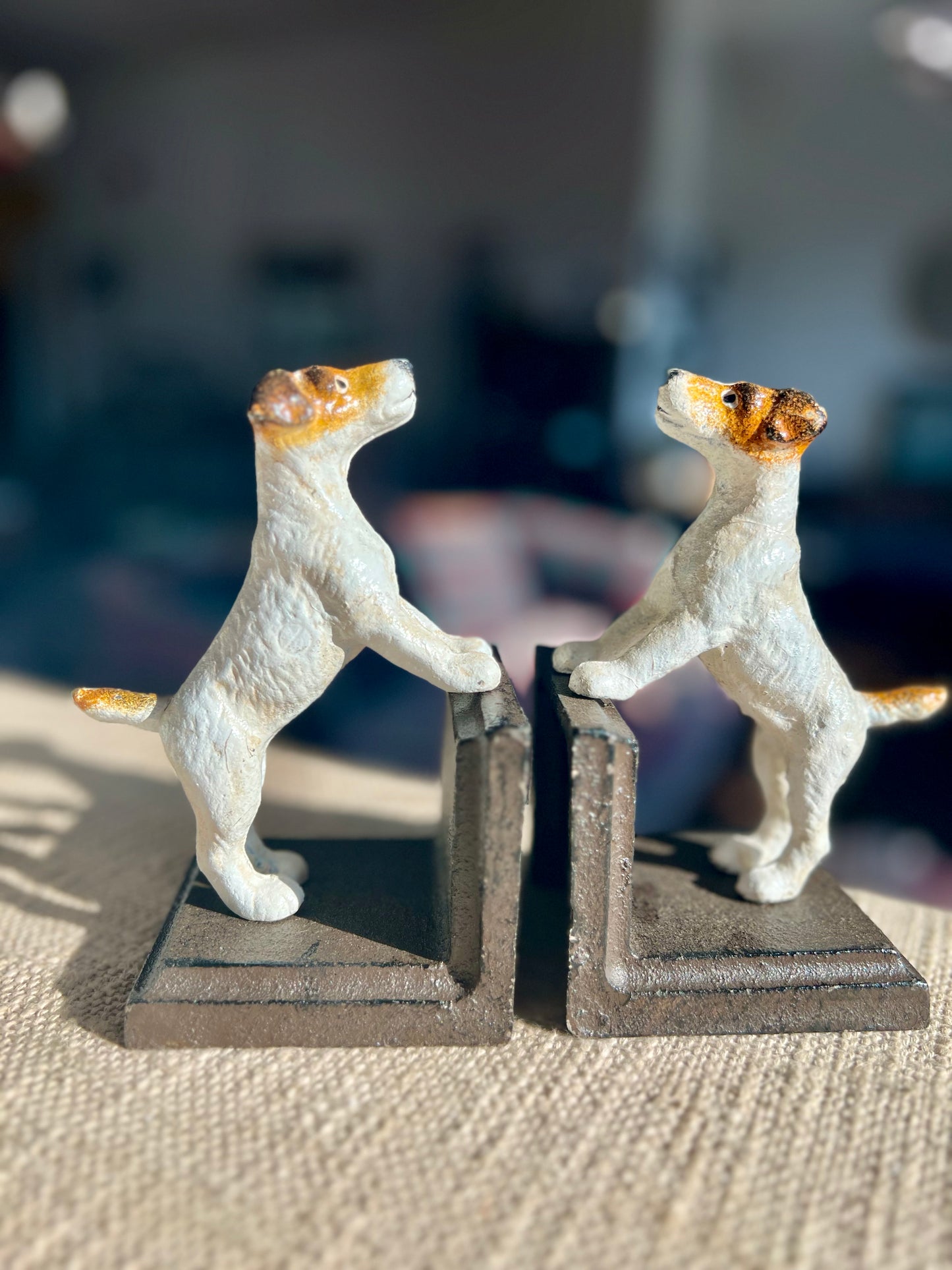Jack Russel Cast Iron Bookends