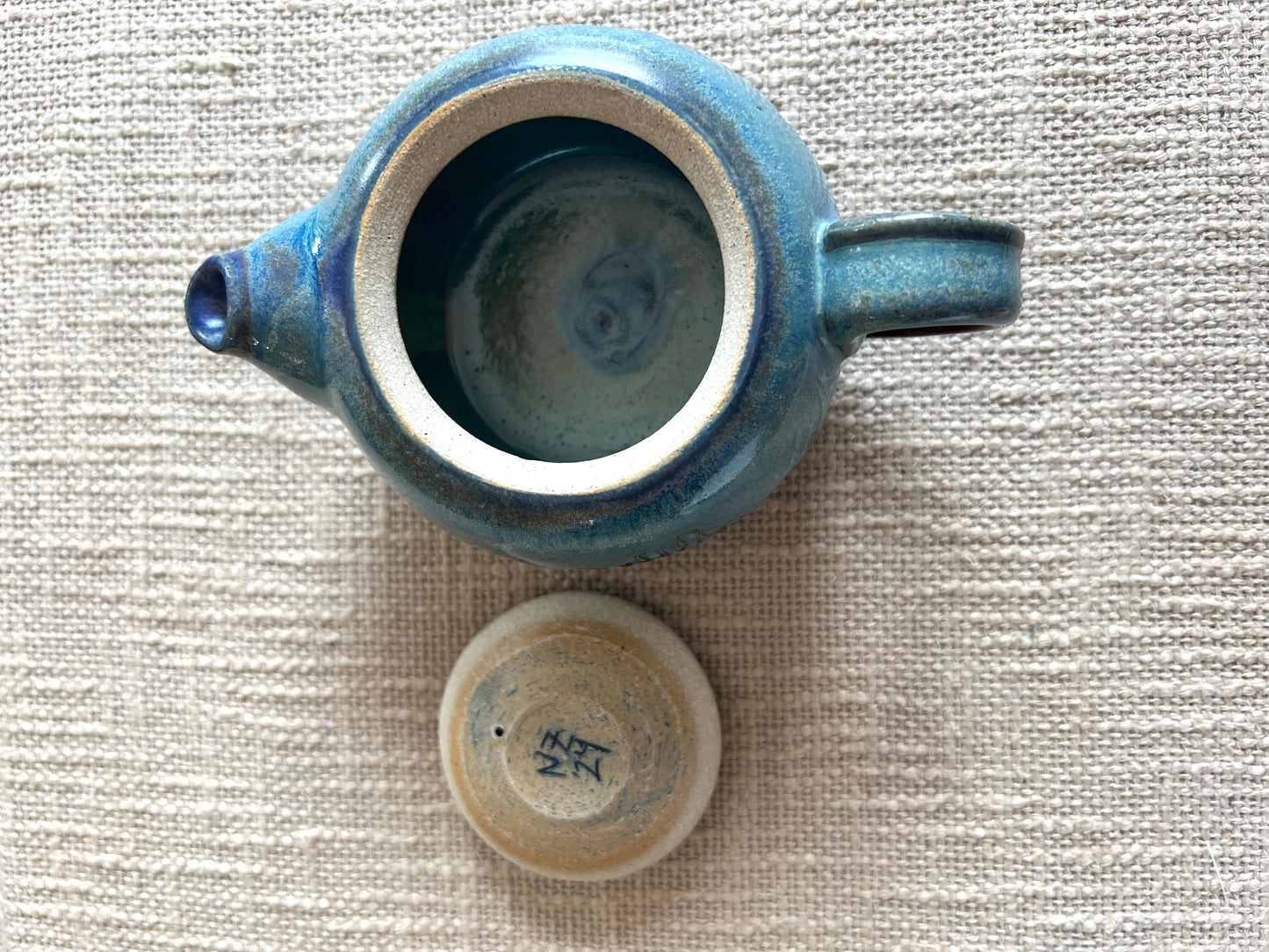 Sky Blue Teapot- Handmade by Ceramic Artist Natalie Zelman
