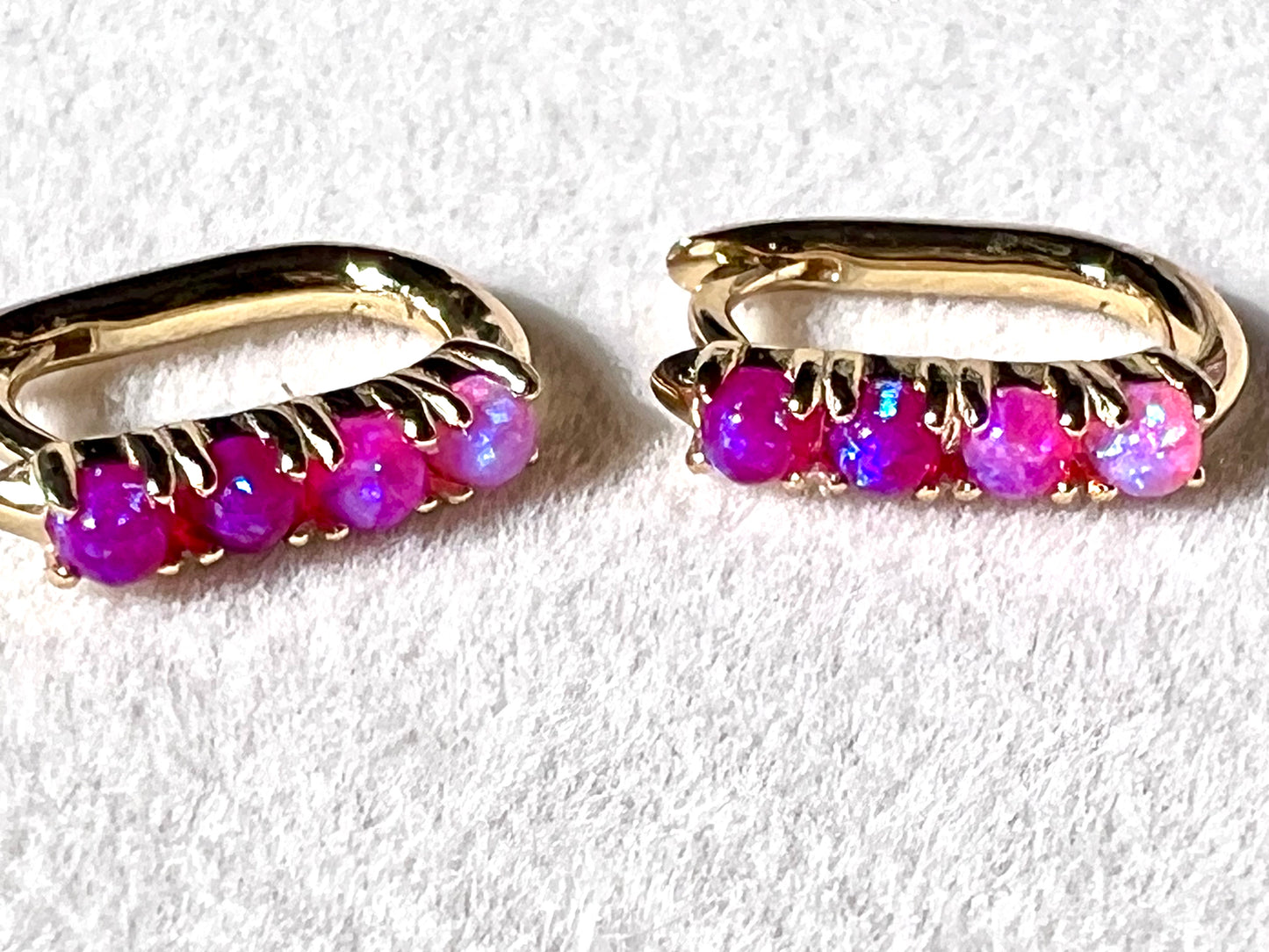 Pink Opal Ombre Earrings