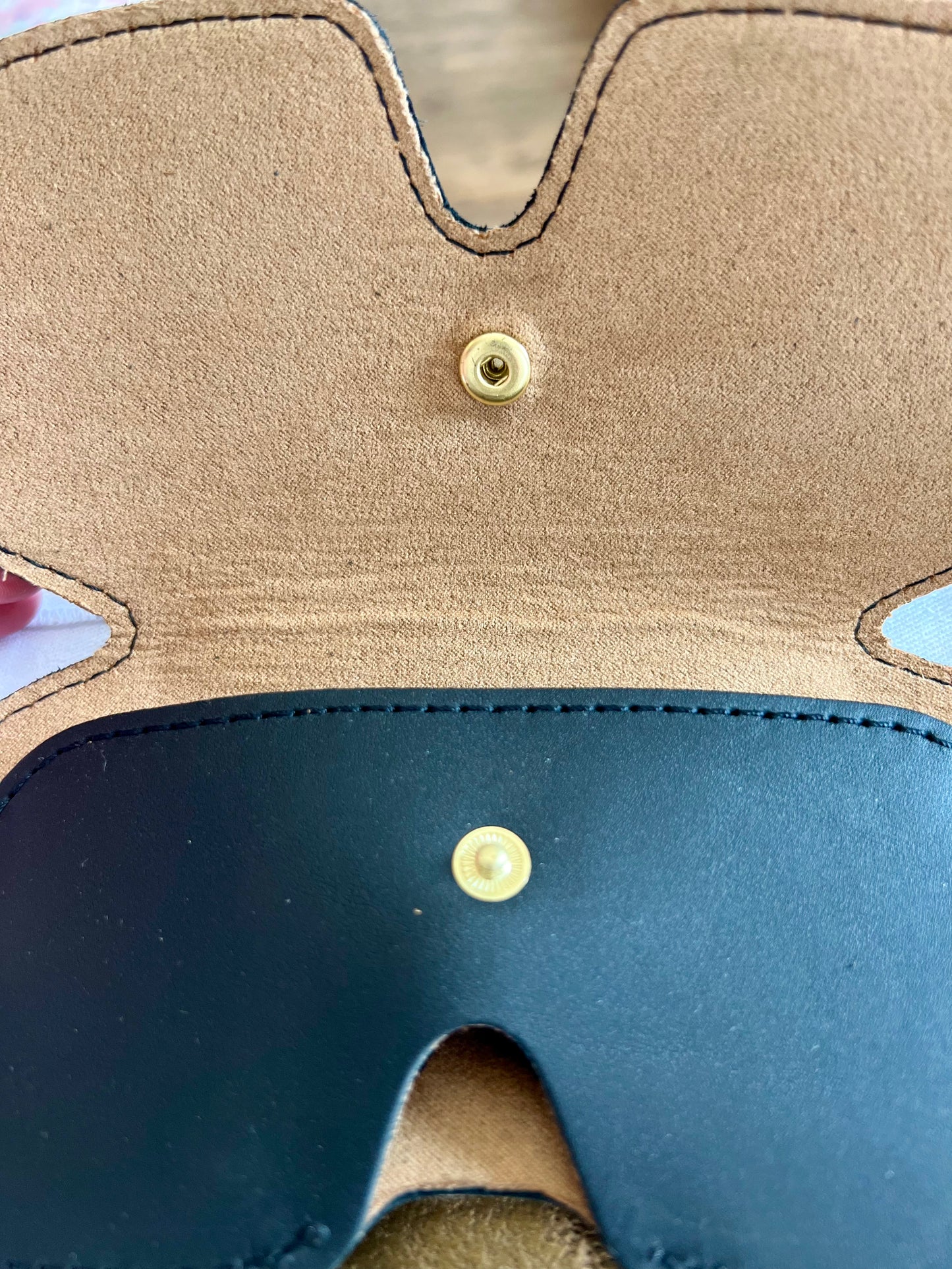Black Leather Sunglasses Case