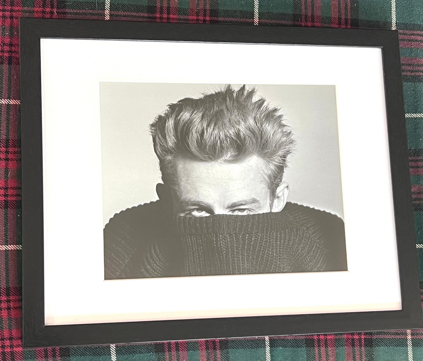 James Dean (pullover sweater) 1955 Framed Print