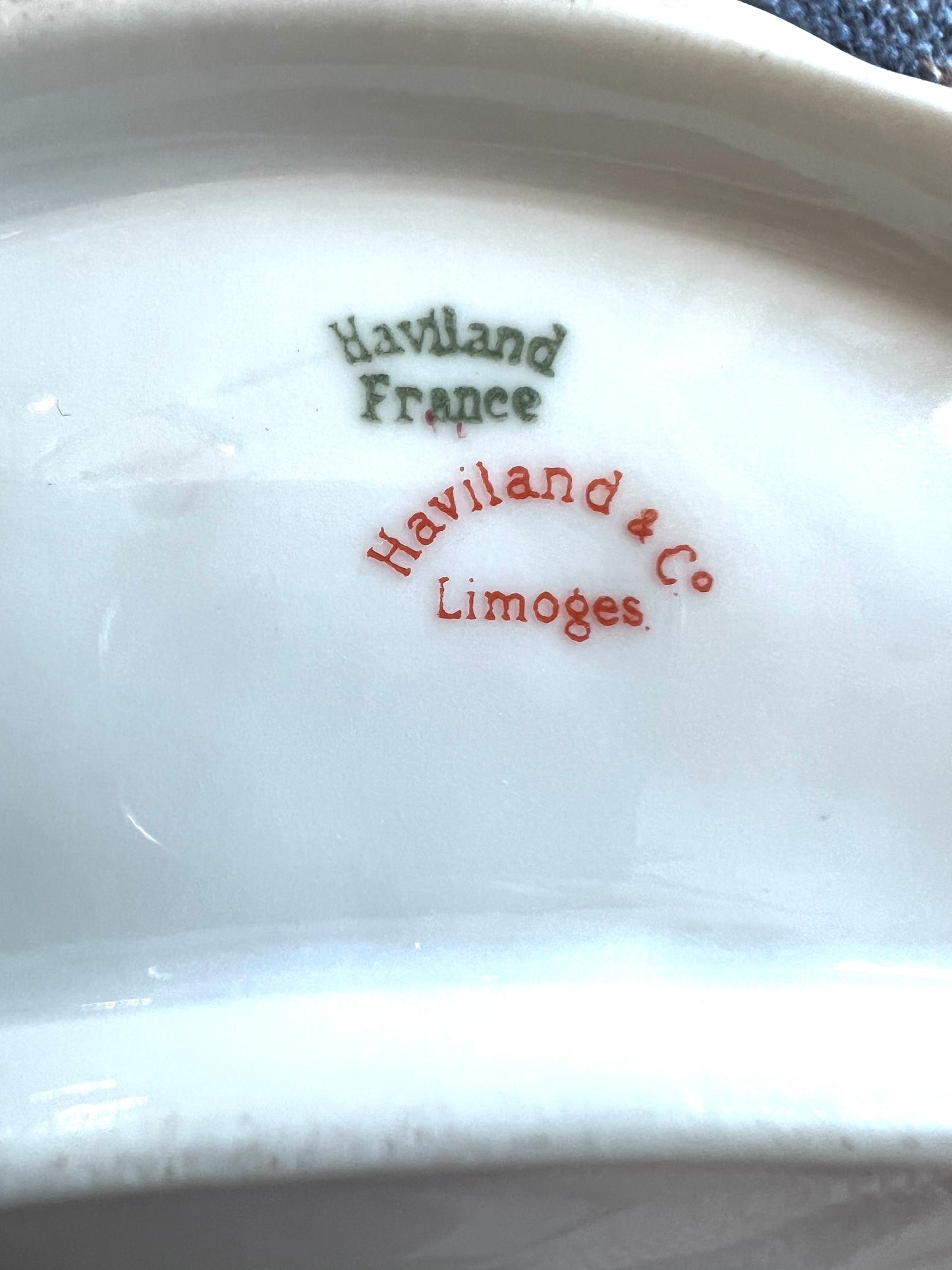 Antique Haviland Limoges Crescent Dish - Schleiger 228I, Circa 1894–1931