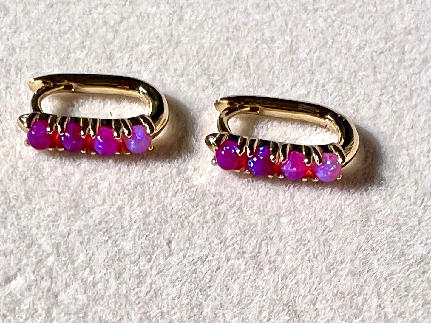Pink Opal Ombre Earrings