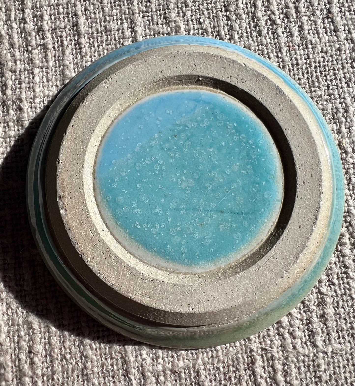 Robin’s Egg Blue Swirl Plate - Handmade by Ceramic Artist Natalie Zelman