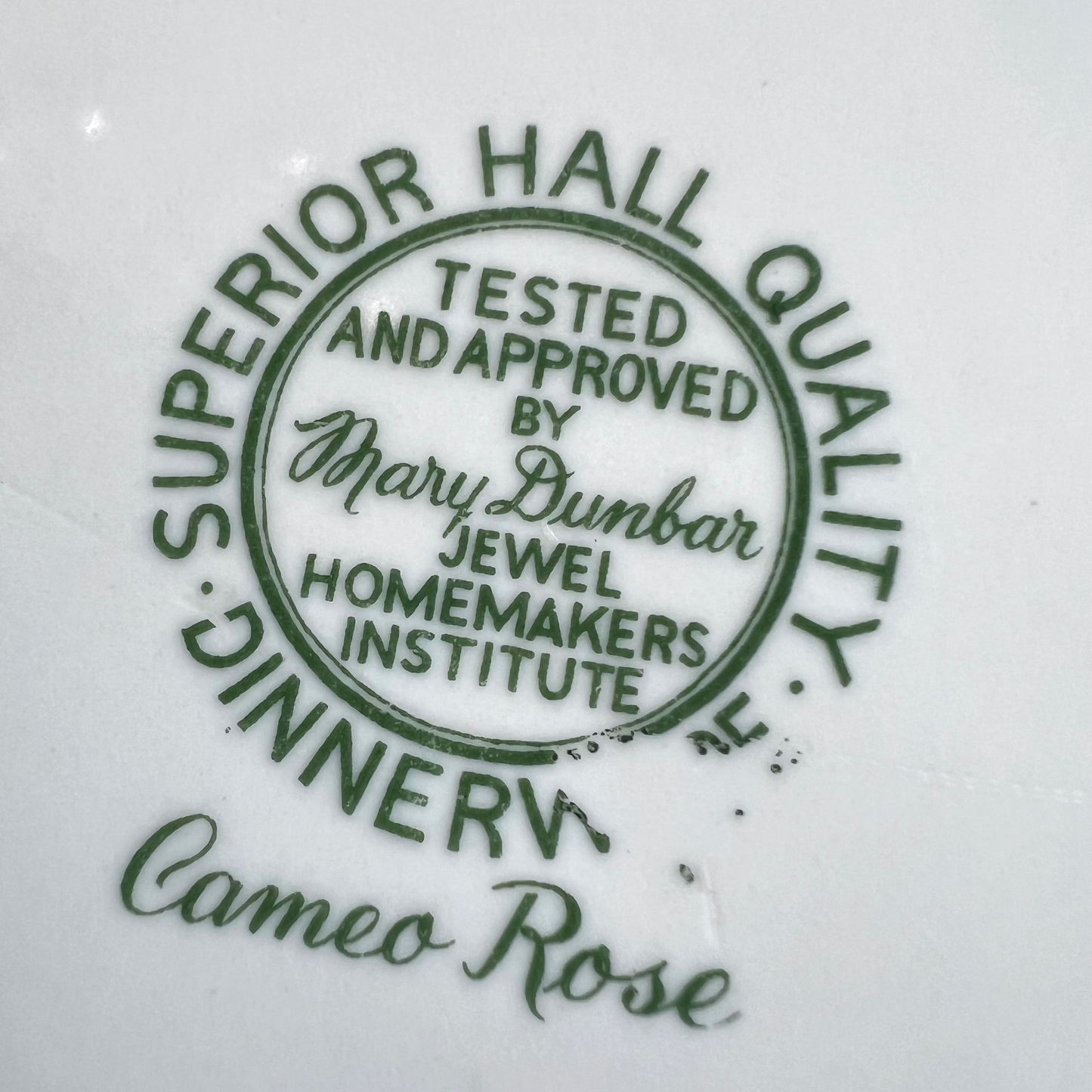 Vintage Hall “Cameo Rose” Dinner Plate - USA