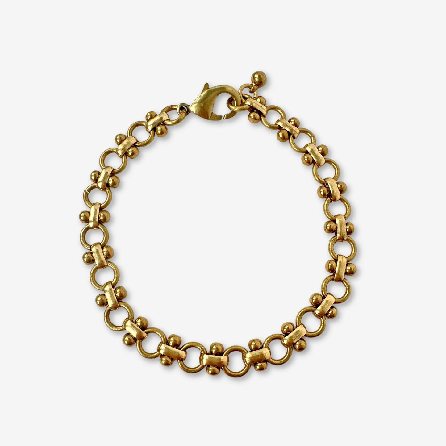 Raw Brass Specialty Link Bracelet