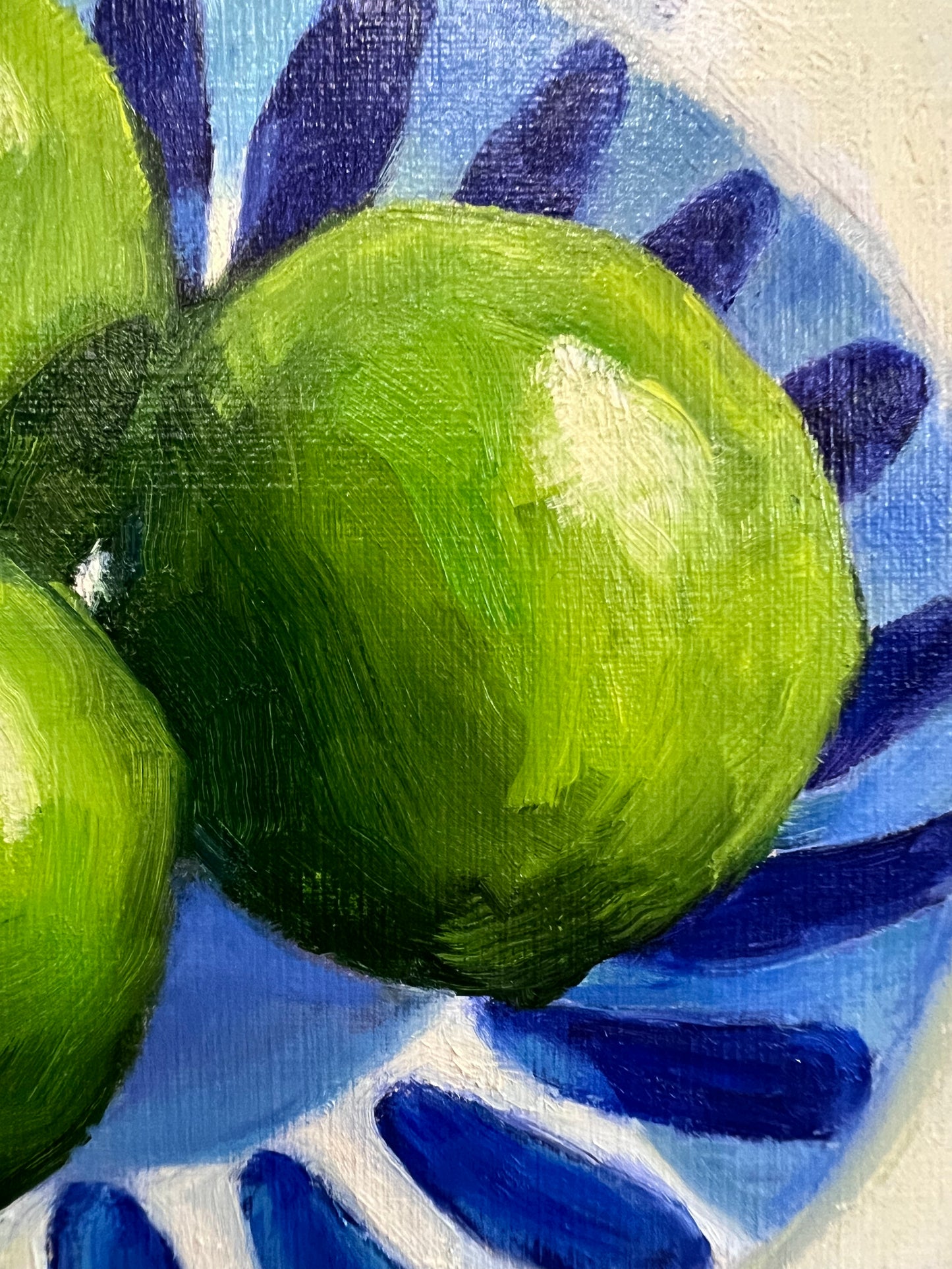 Bowl of Limes - Original Painting by Susan Anderson