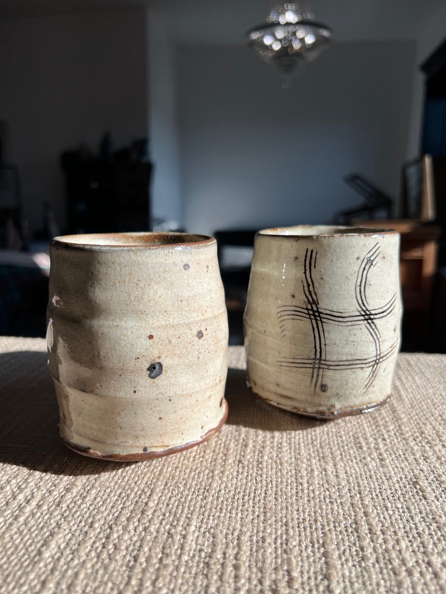 Wild Clay Yunomi White Slip Cup by Matt Fishman Pottery