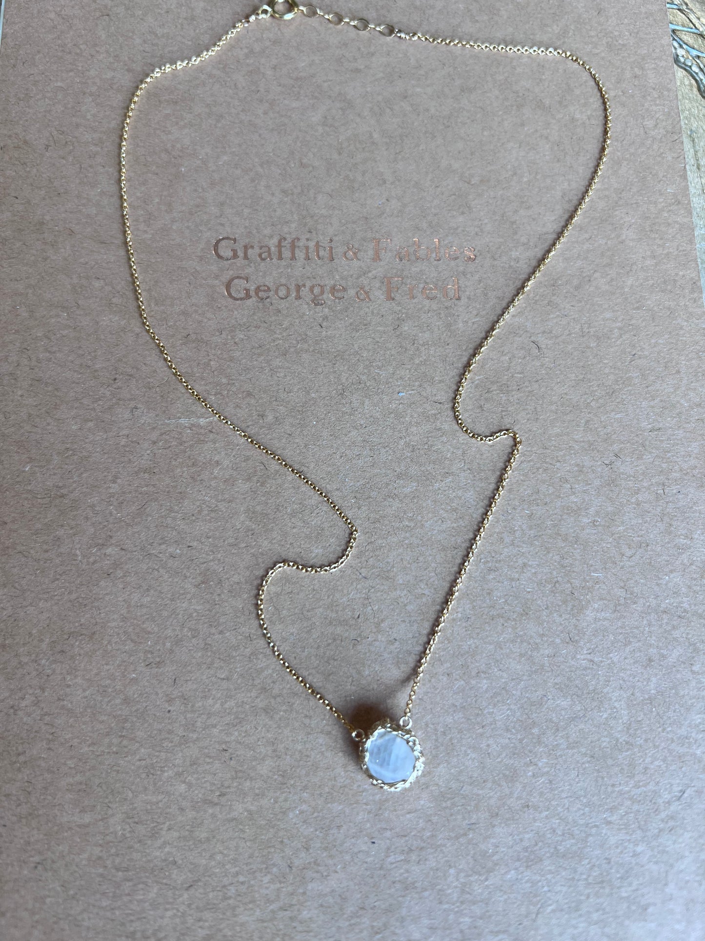 Luna Veil Moonstone 14kt Gold Necklace