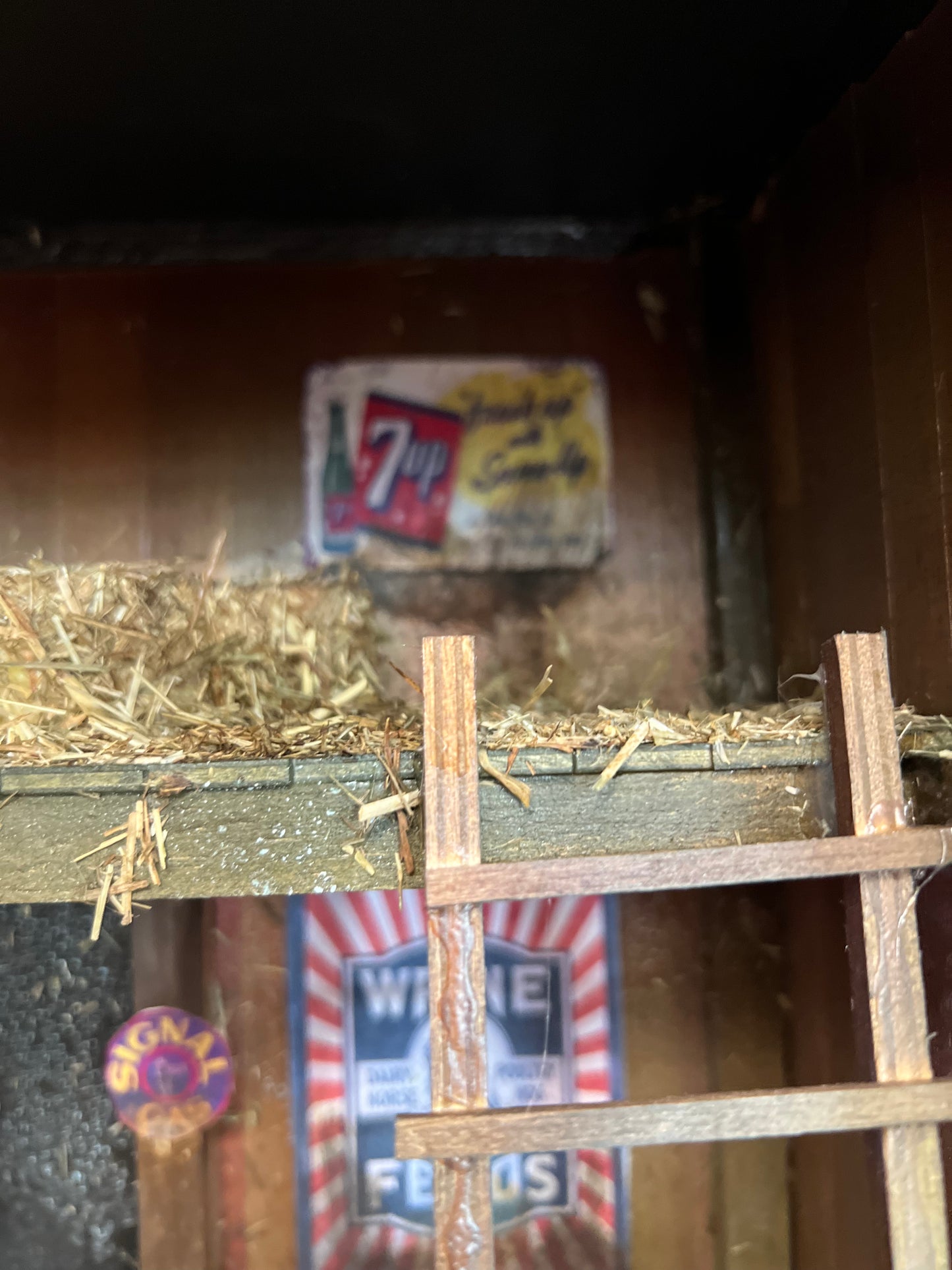 Farmer's Barn Garage - Shadow Box by Artist Dick Dahlstrom