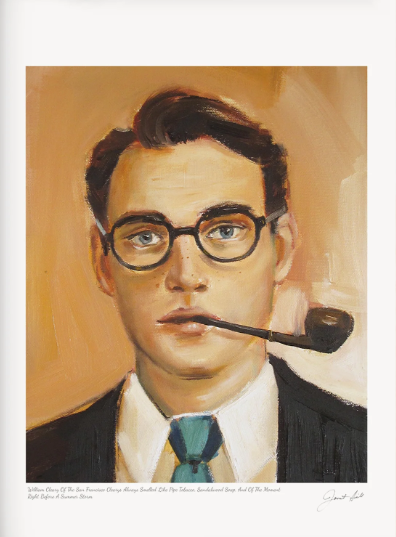 William Cleary Of the San Francisco Clearys Always Smelled Like Pipe Tobacco - Framed Fine Art Print