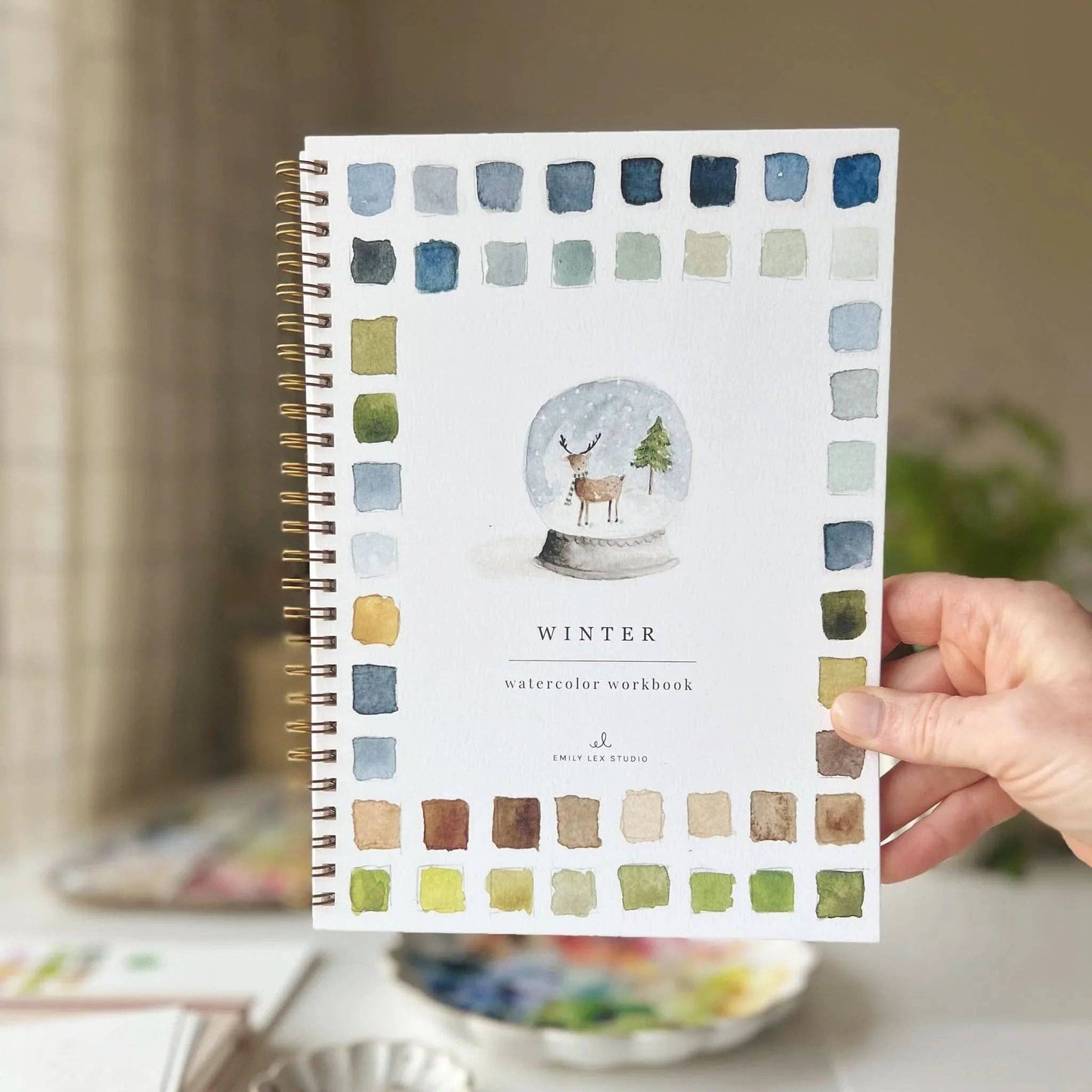 Winter Watercolor Workbook by Artist Emily Lex
