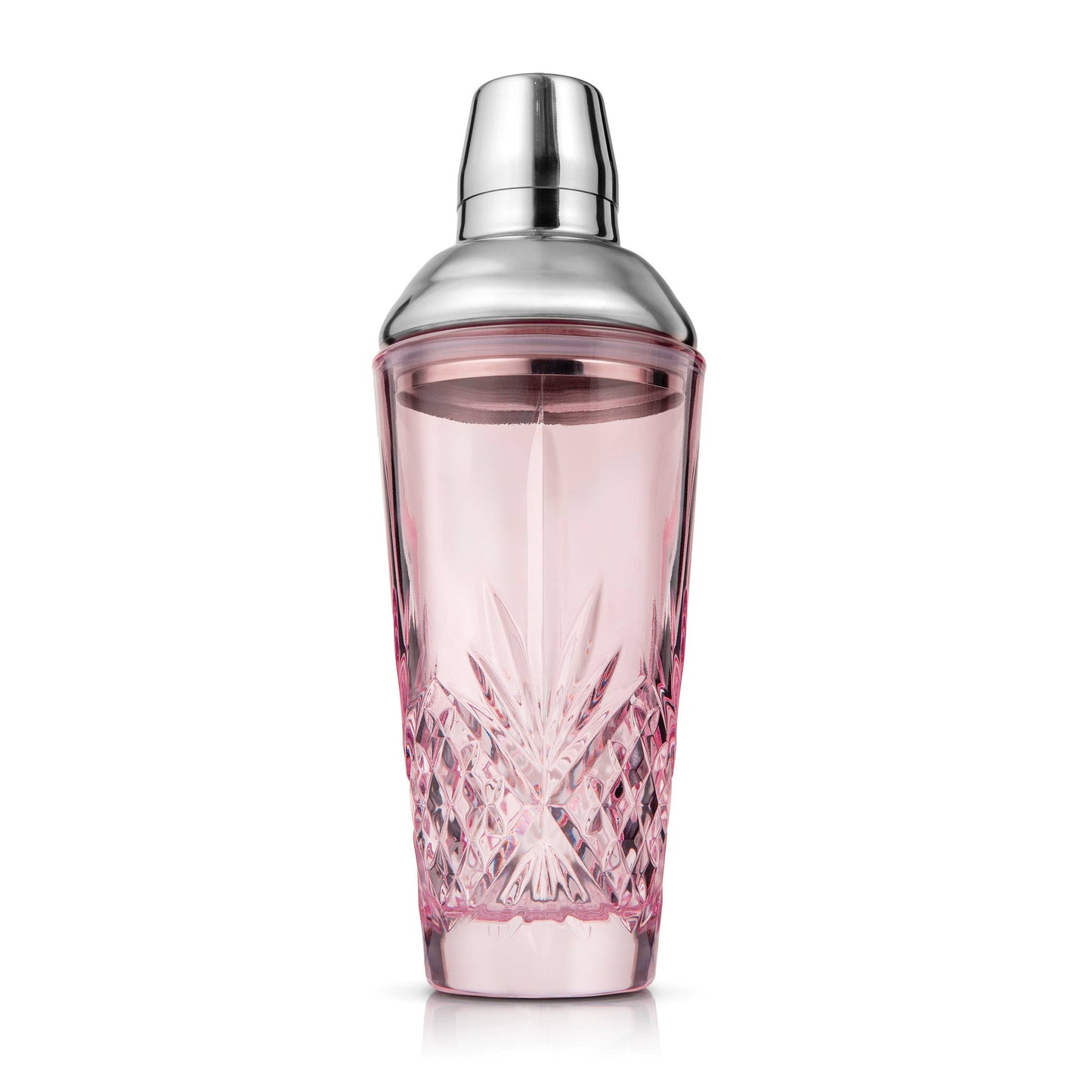 Blush Cut Crystal Cocktail Shaker