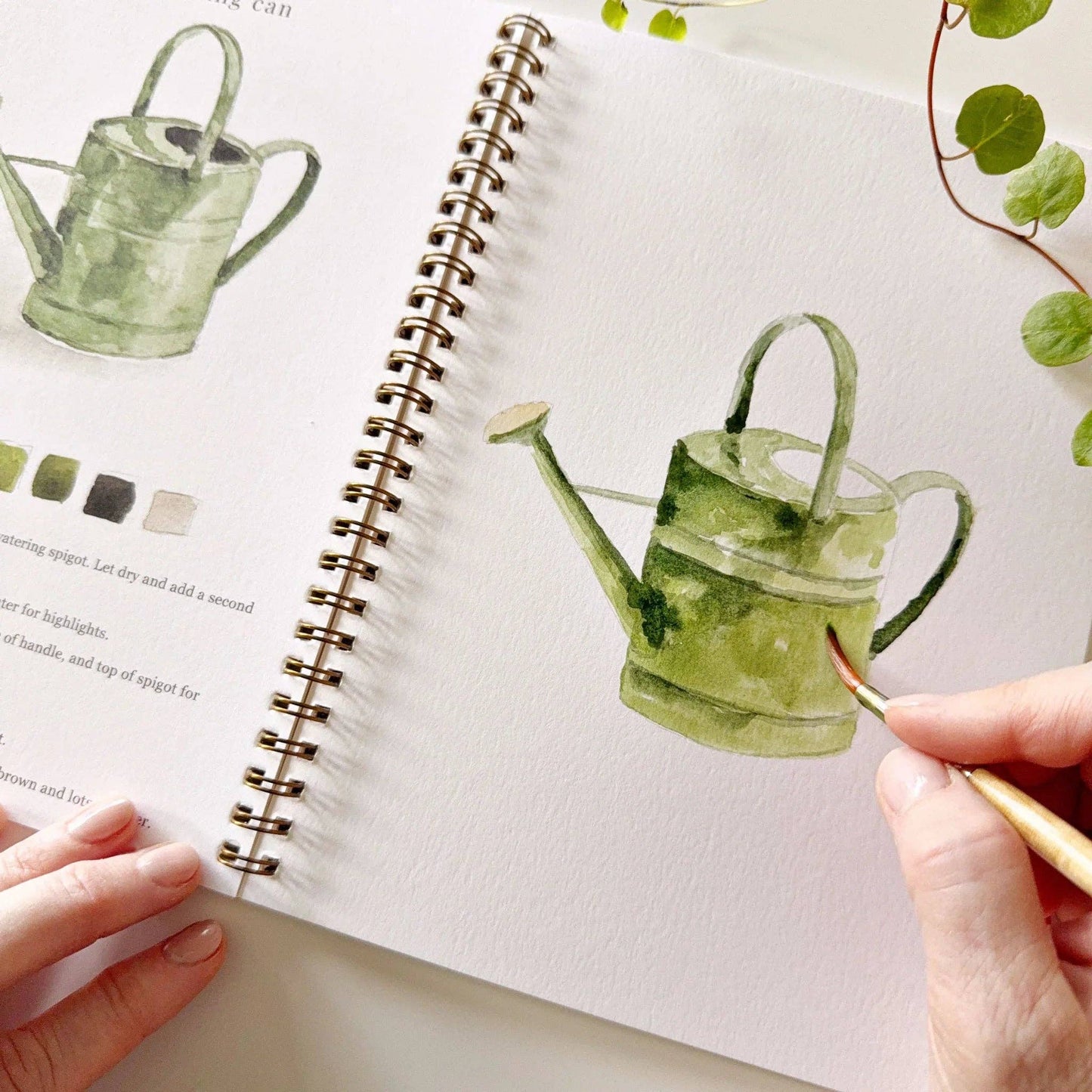 Garden Watercolor Workbook by Artist Emily Lex