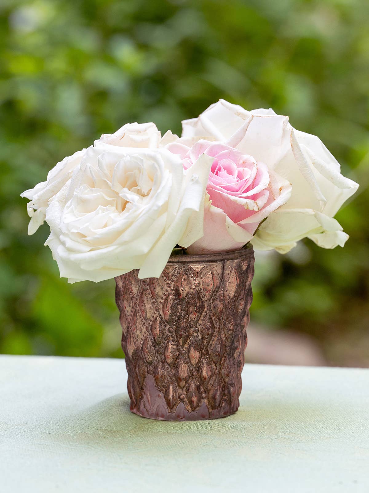 Hand-Blown Mercury Glass Vase II