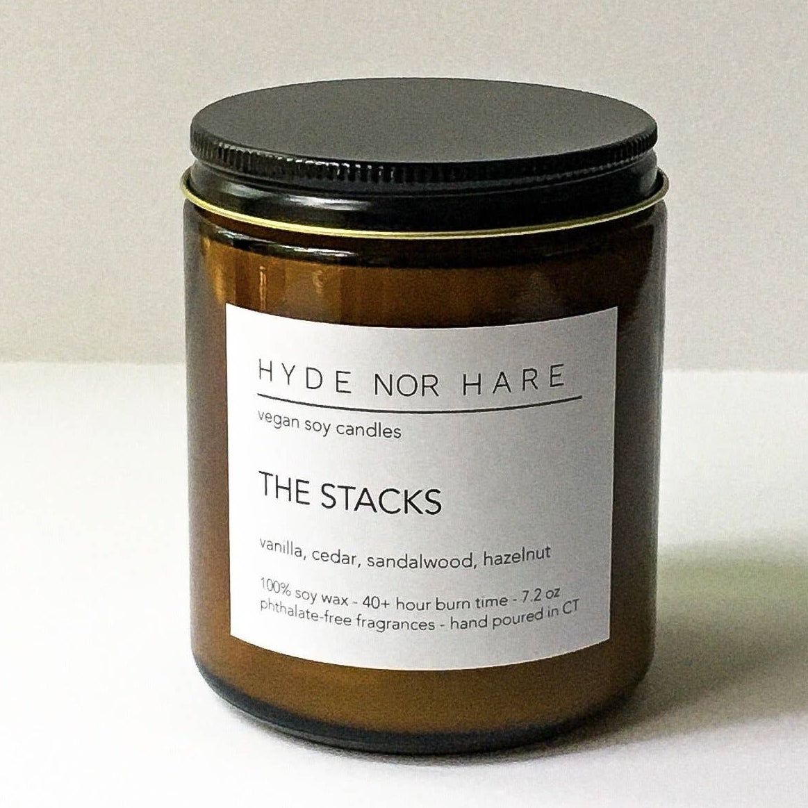The Stacks Vegan Soy Candle by HYDE NOR HARE