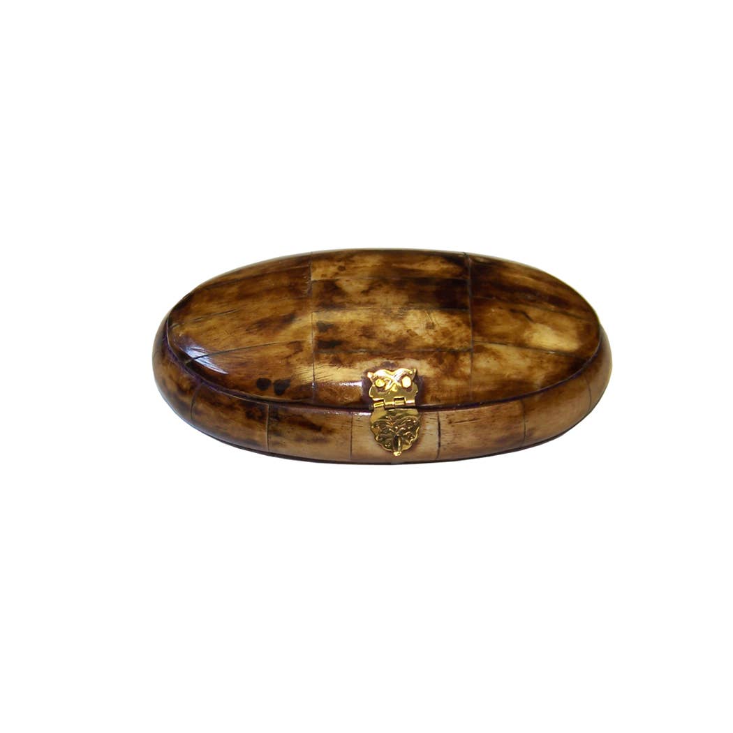 Ox Bone Oval Box