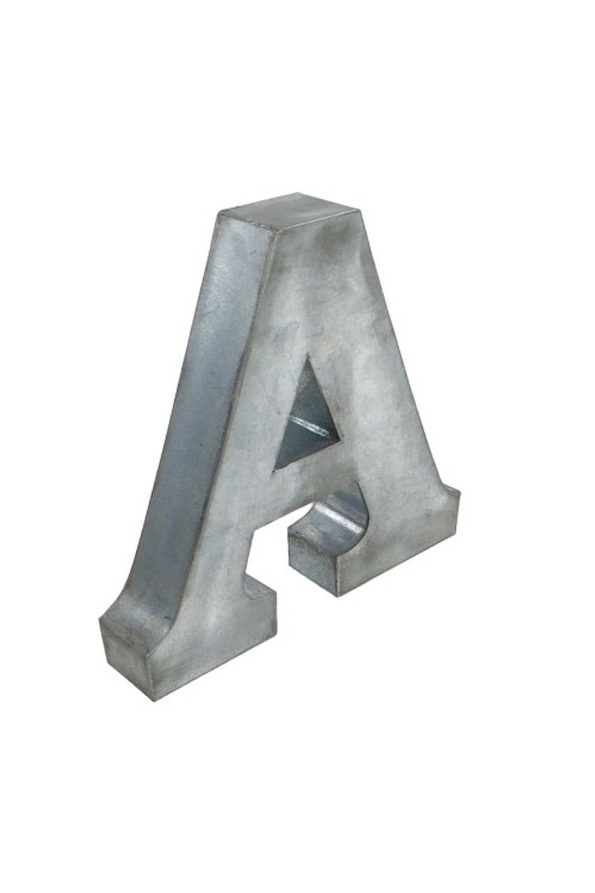 Metal Zinc Alphabet Letter: O