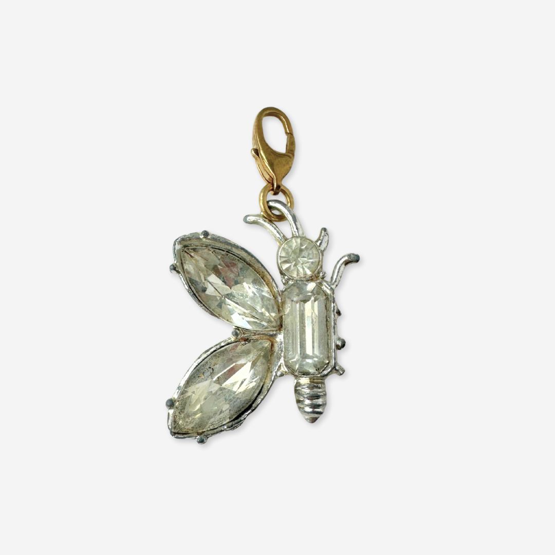Rhinestone Butterfly Refashioned Vintage Charm