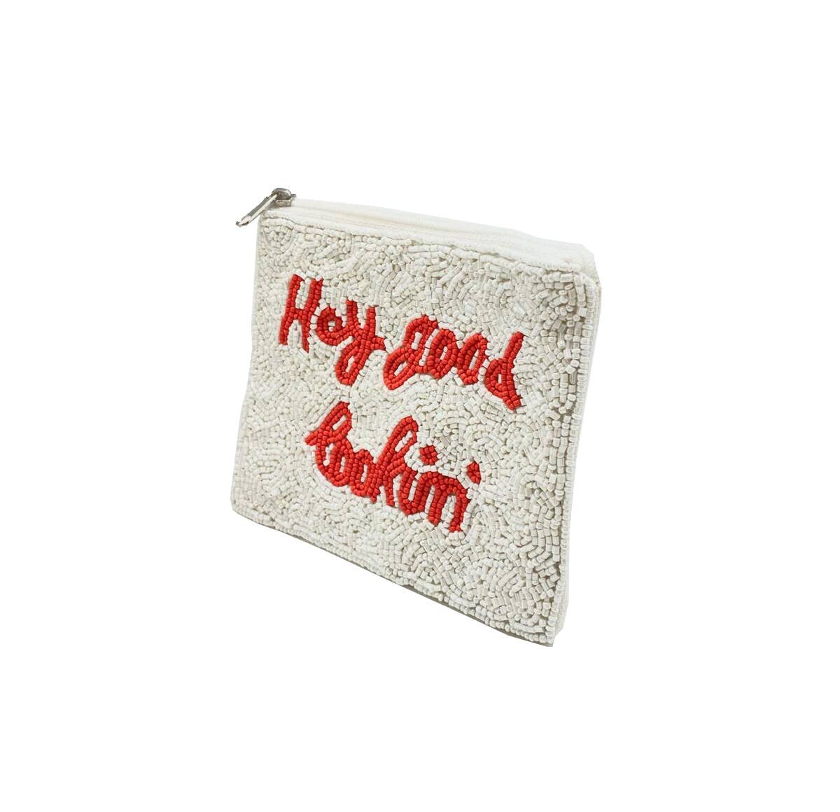 Hey Good Lookin' Beaded Coin Purse