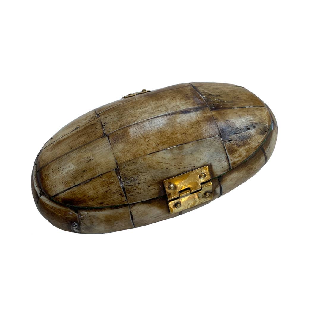 Ox Bone Oval Box