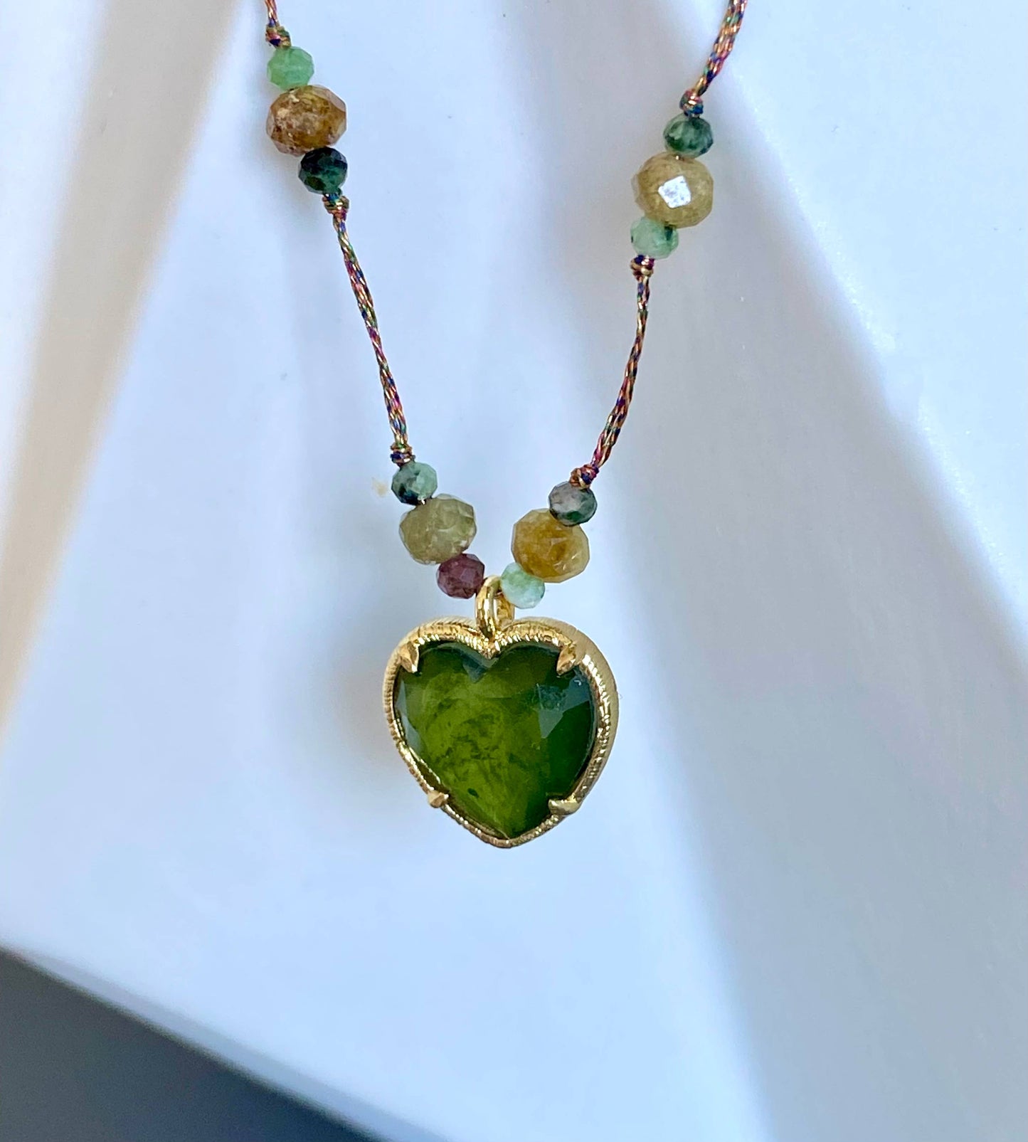 Petit Cœur Green Heart Necklace